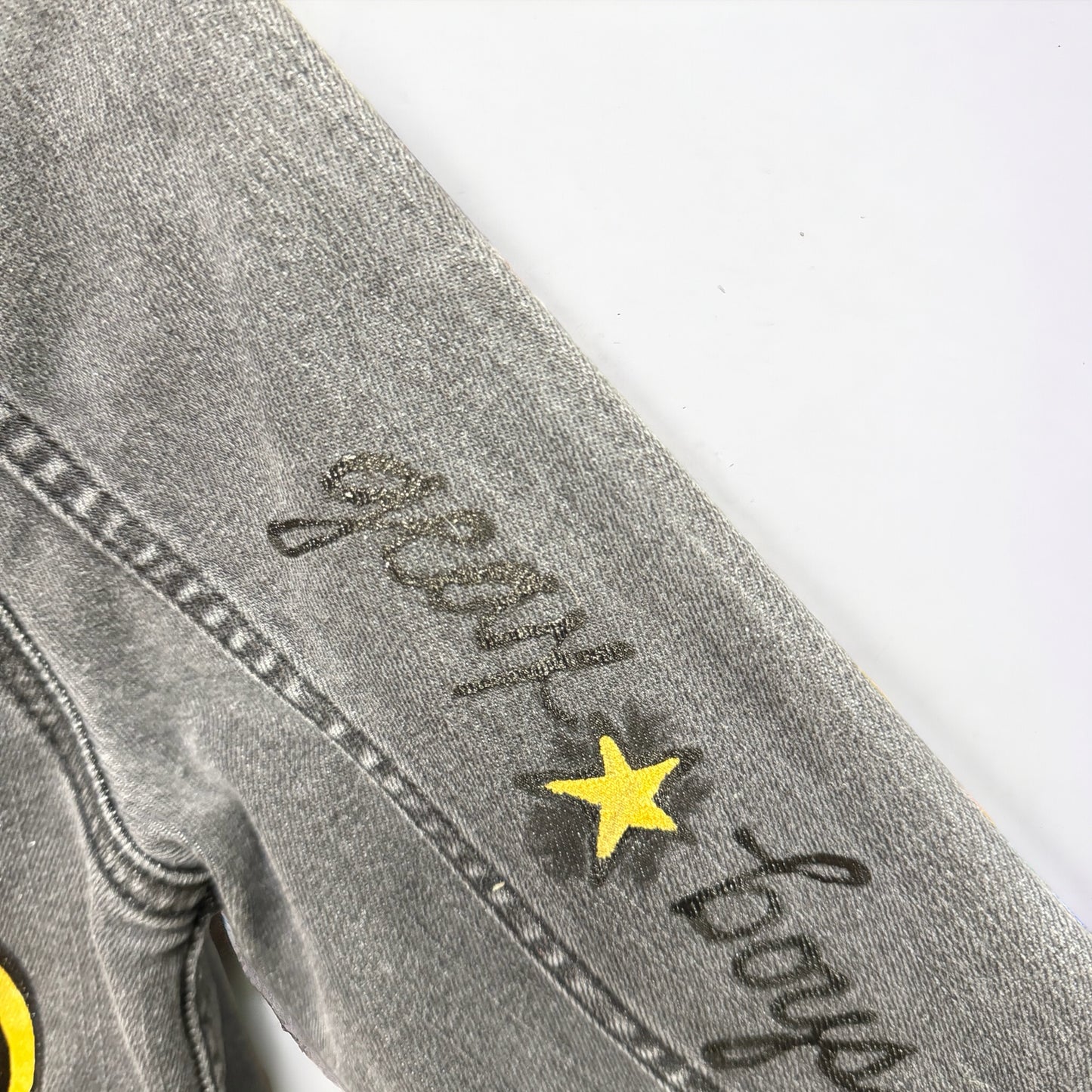 Get Ready to Stand Out! Hand-Painted "Saints" Jean Jacket - NOLA Pride! ⚜️
