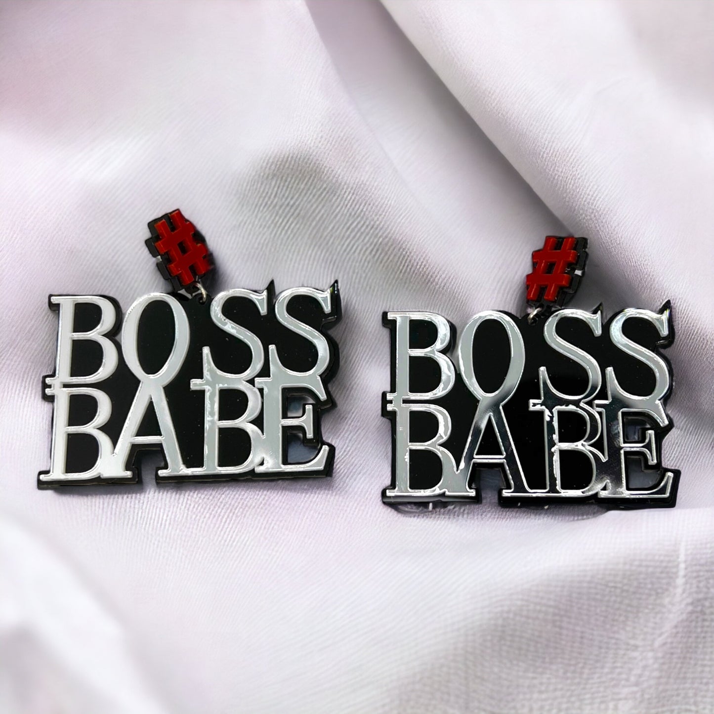 Boss Babe Earrings - Sassy Earrings, Fun Earrings, Sweet and Sassy, Girl Power