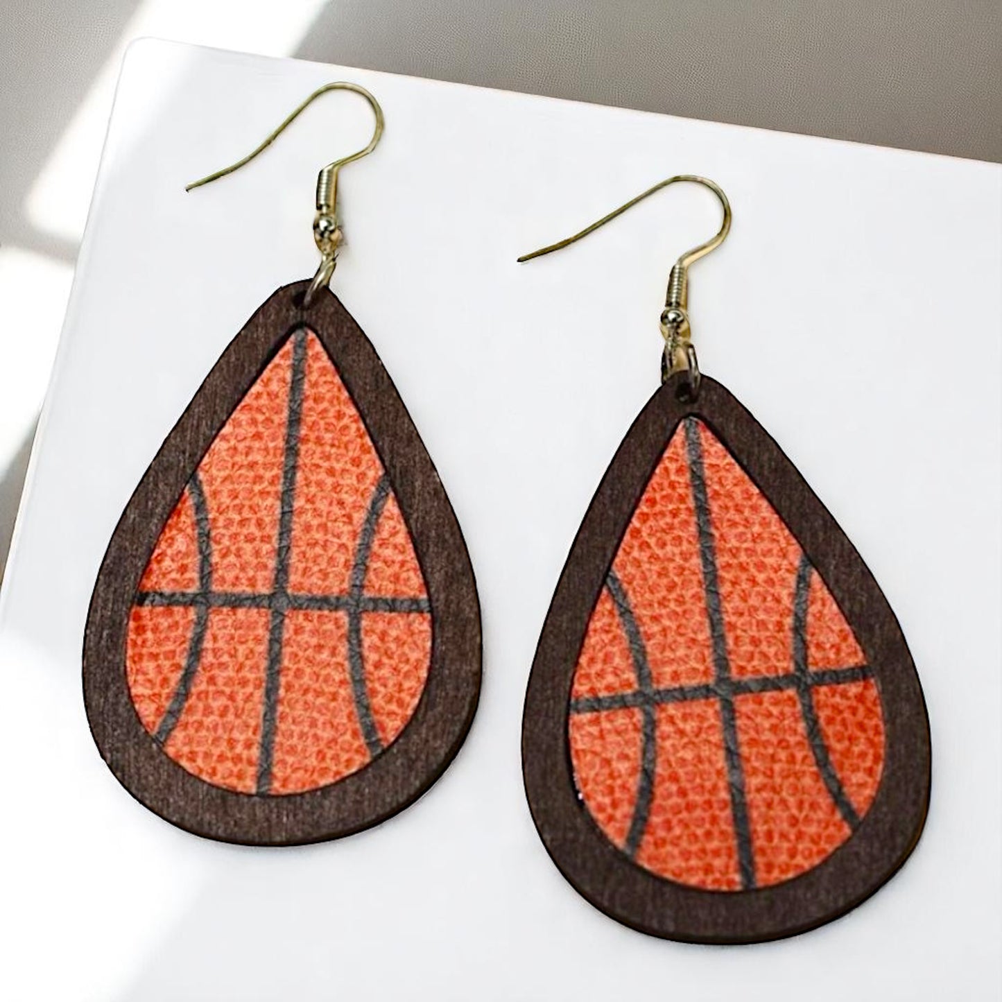 Dribble into Style: Fun Basketball Dangle Earrings!