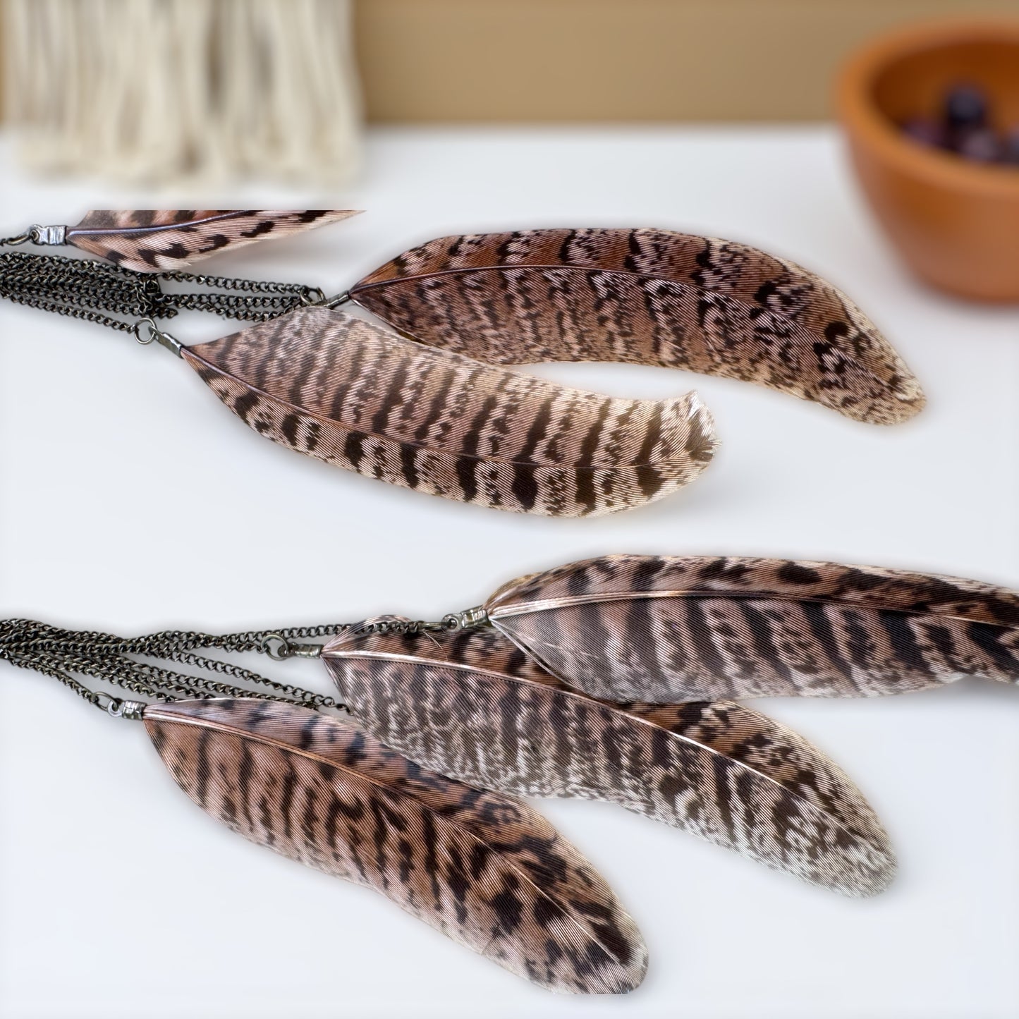 Boho Chic Feathered Dangle Earrings - Wild & Free Country Vibes!