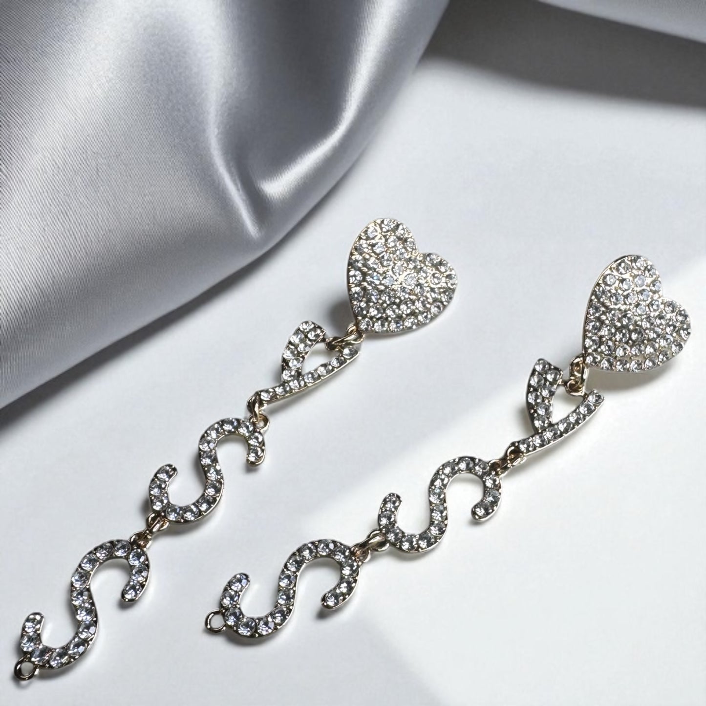 YSSS! Rhinestone Drop Earrings – Statement Bling for Bold Queens 💎
