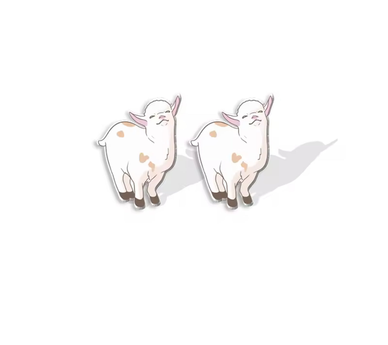 Goats Galore: Adorable Goat Stud Earrings! ๐