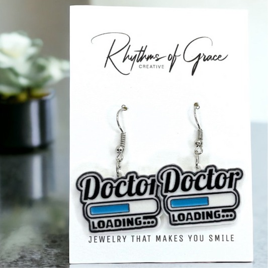 Doctor Loading Earrings - A Prescription for Fun! 🎉