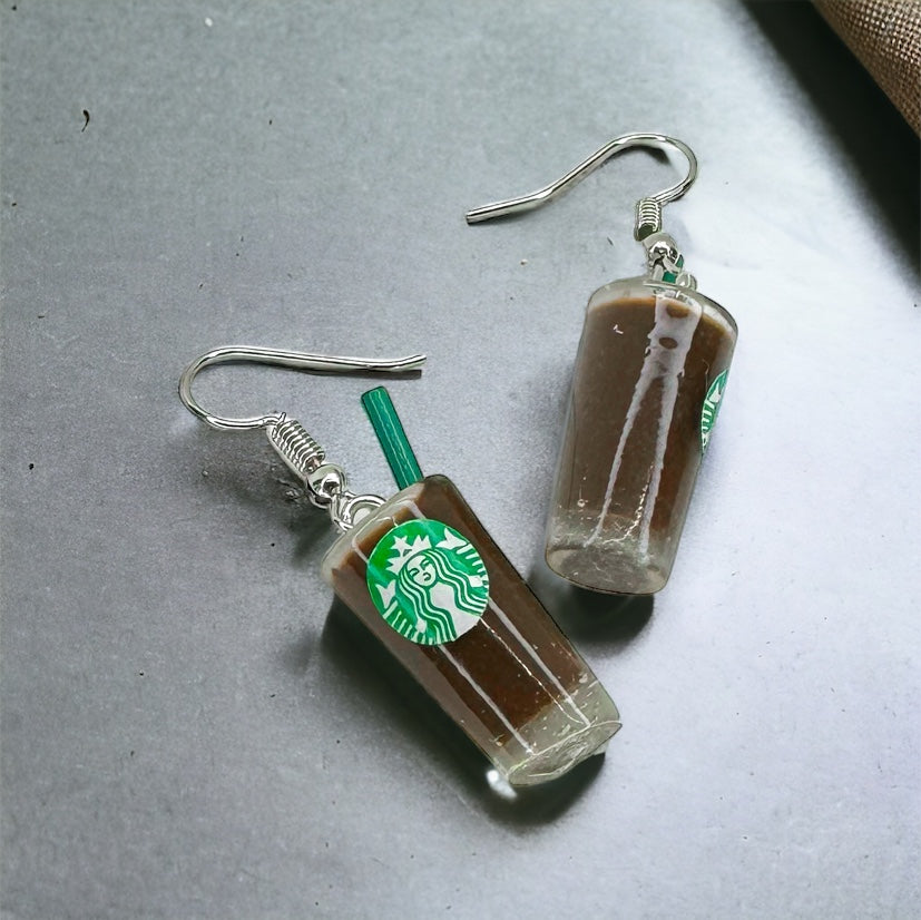 Buzzing with Style: Iced Coffee Earrings for Caffeine Lovers!