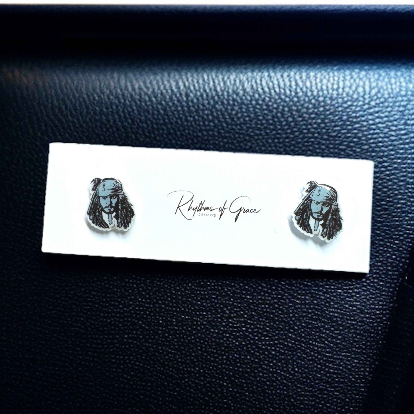Set Sail in Style: Captain Jack Pirate Stud Earrings – Your Mega Pint Adventure Awaits!