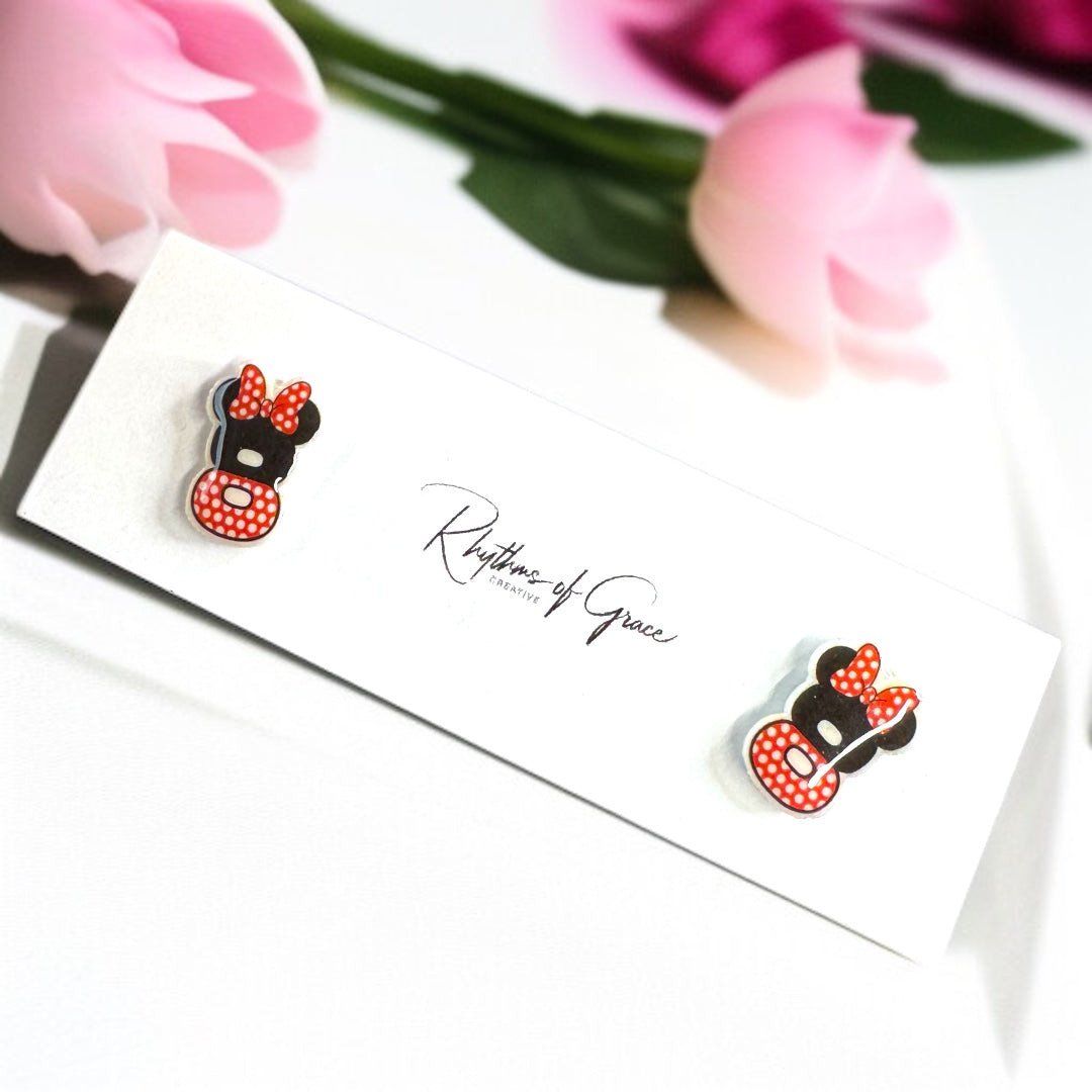 Whimsical Number Stud Earrings: Celebrate Your Age in Style!