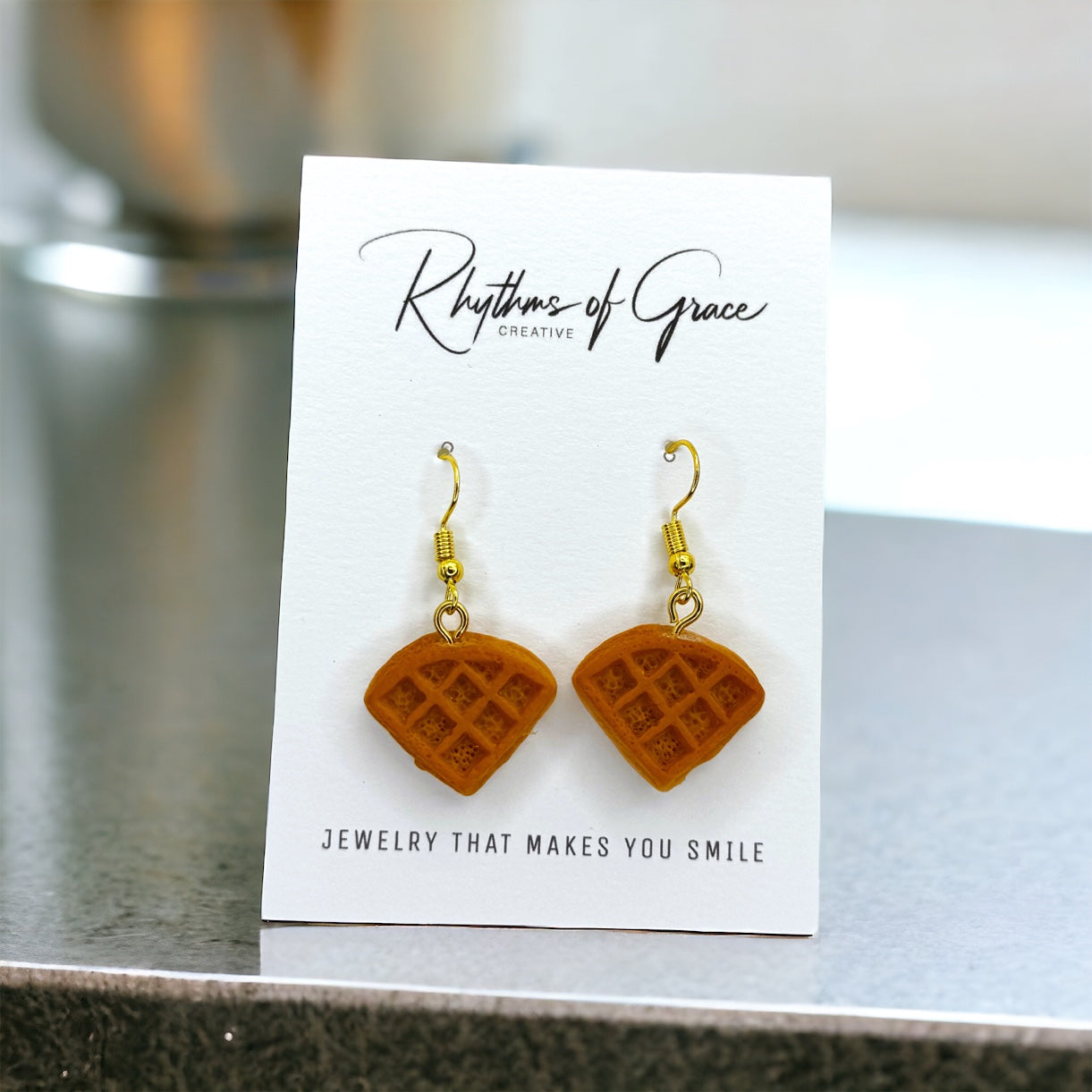 Wake Up Your Wardrobe with Waffle Earrings! 🧇✨