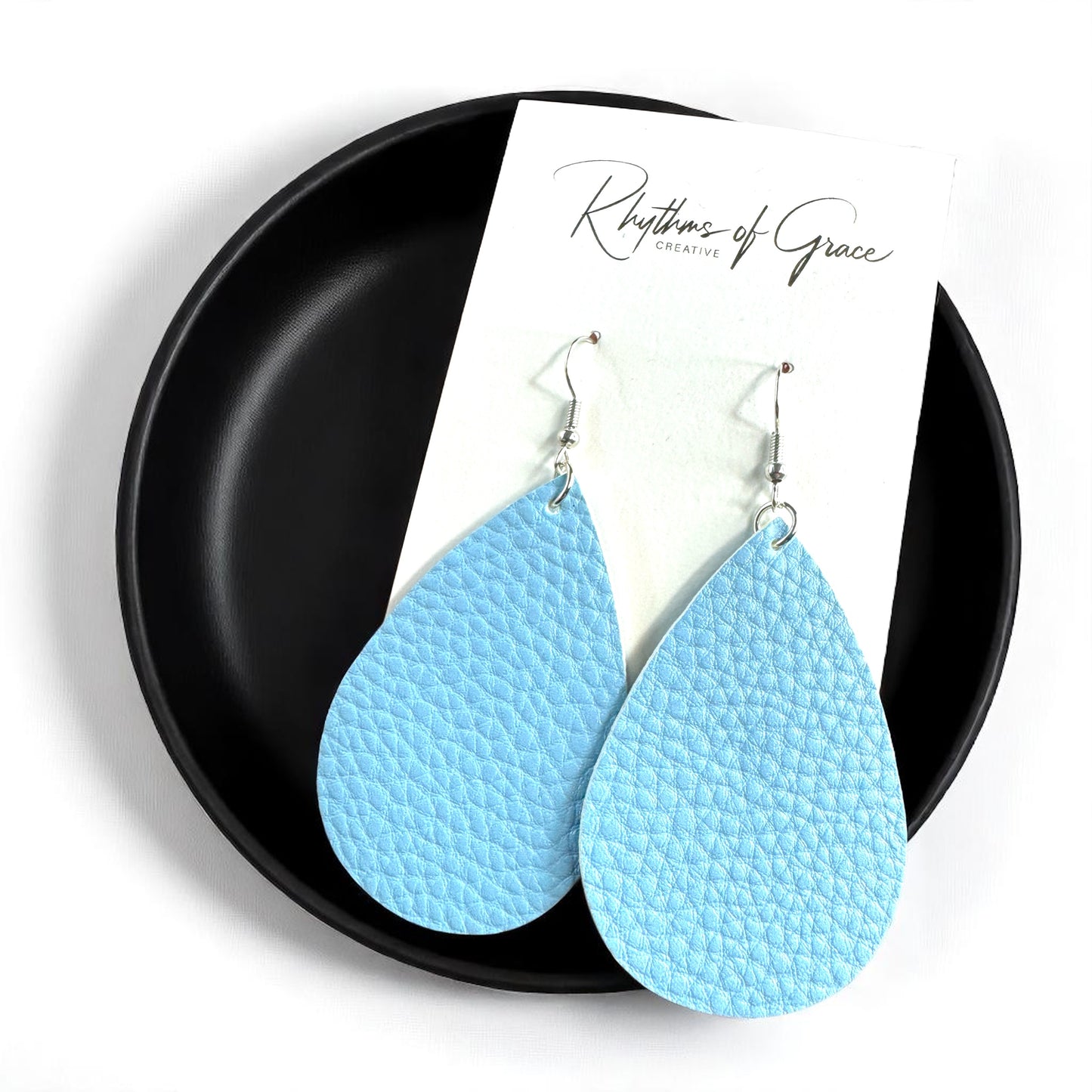 Teardrop Dream Earrings: Colorful Faux Leather Dangles for Every Occasion!