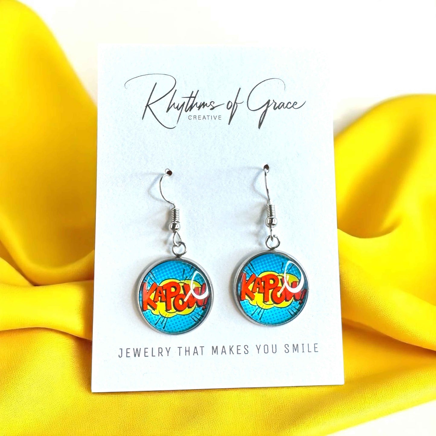 Superhero Sparkle: Dangle Earrings for Everyday Adventure!