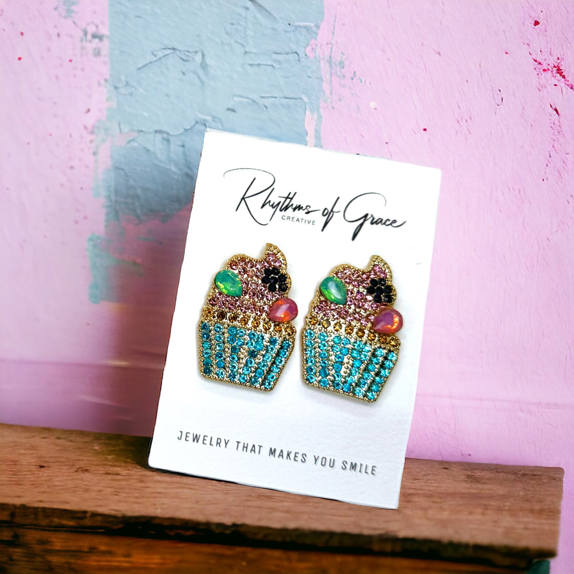 Sweet Treats for Your Ears: Sparkling Cupcake Earrings!