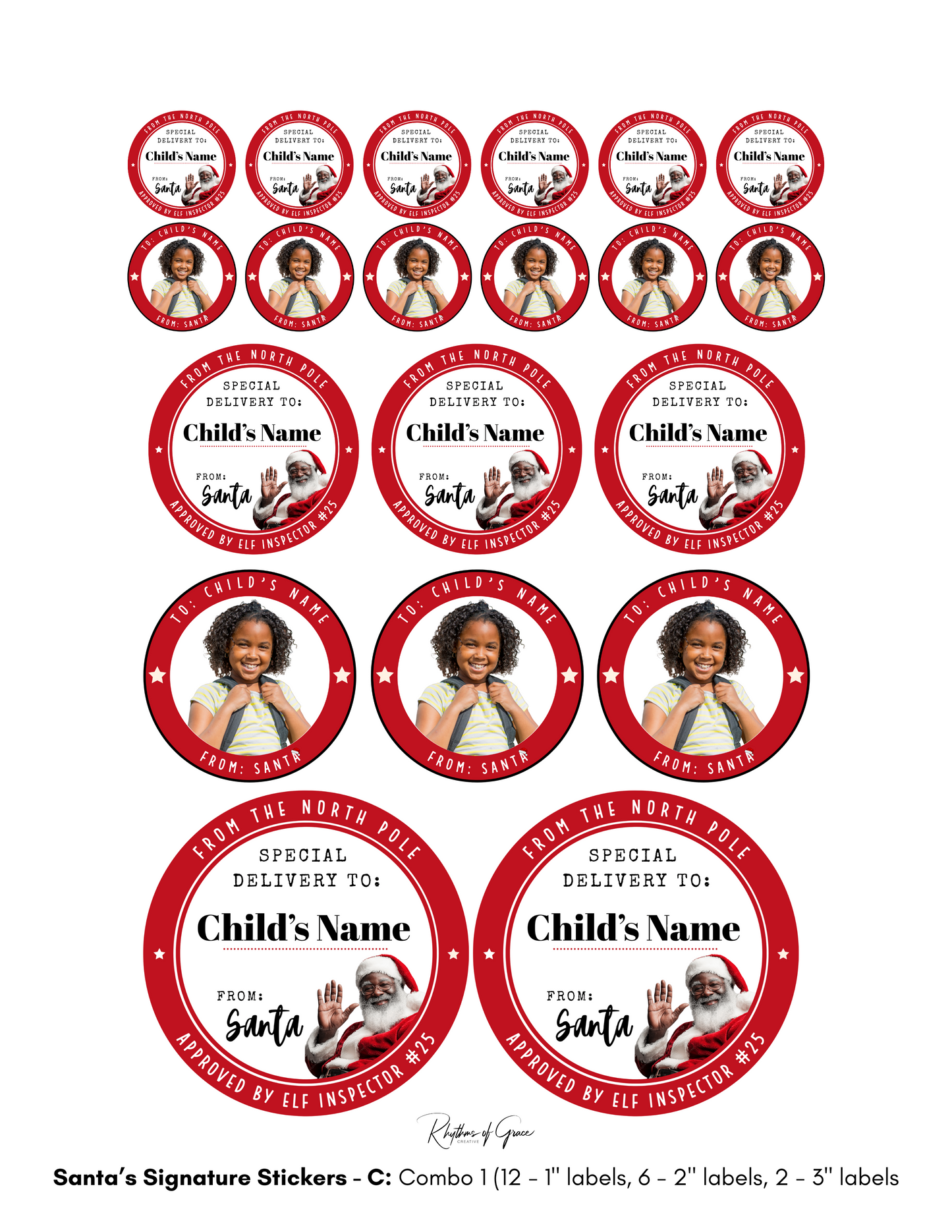 Personalized Santa Gift Tags – Custom North Pole Express Labels, Waterproof Christmas Stickers, Santa’s Workshop & Holiday Name Tags