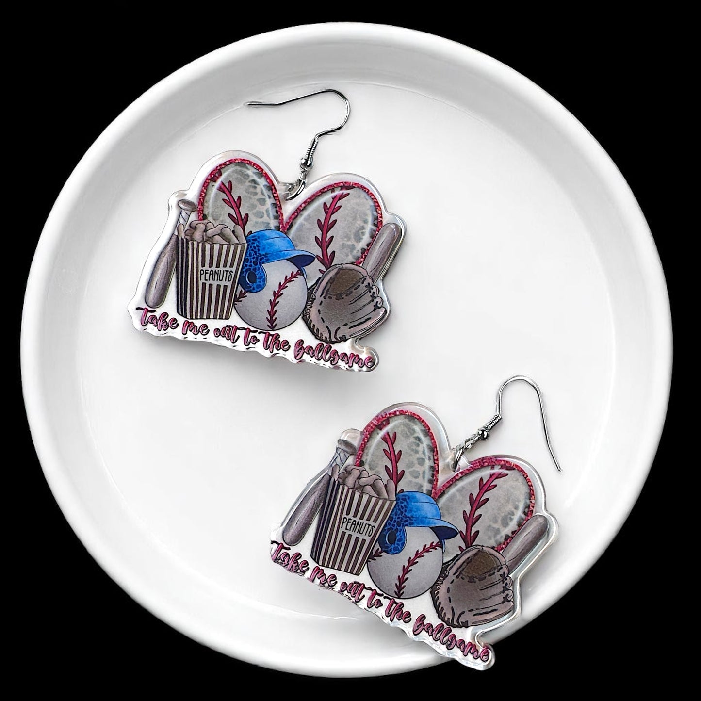 Swing into Style: Fun Baseball Dangle Earrings for Game Day