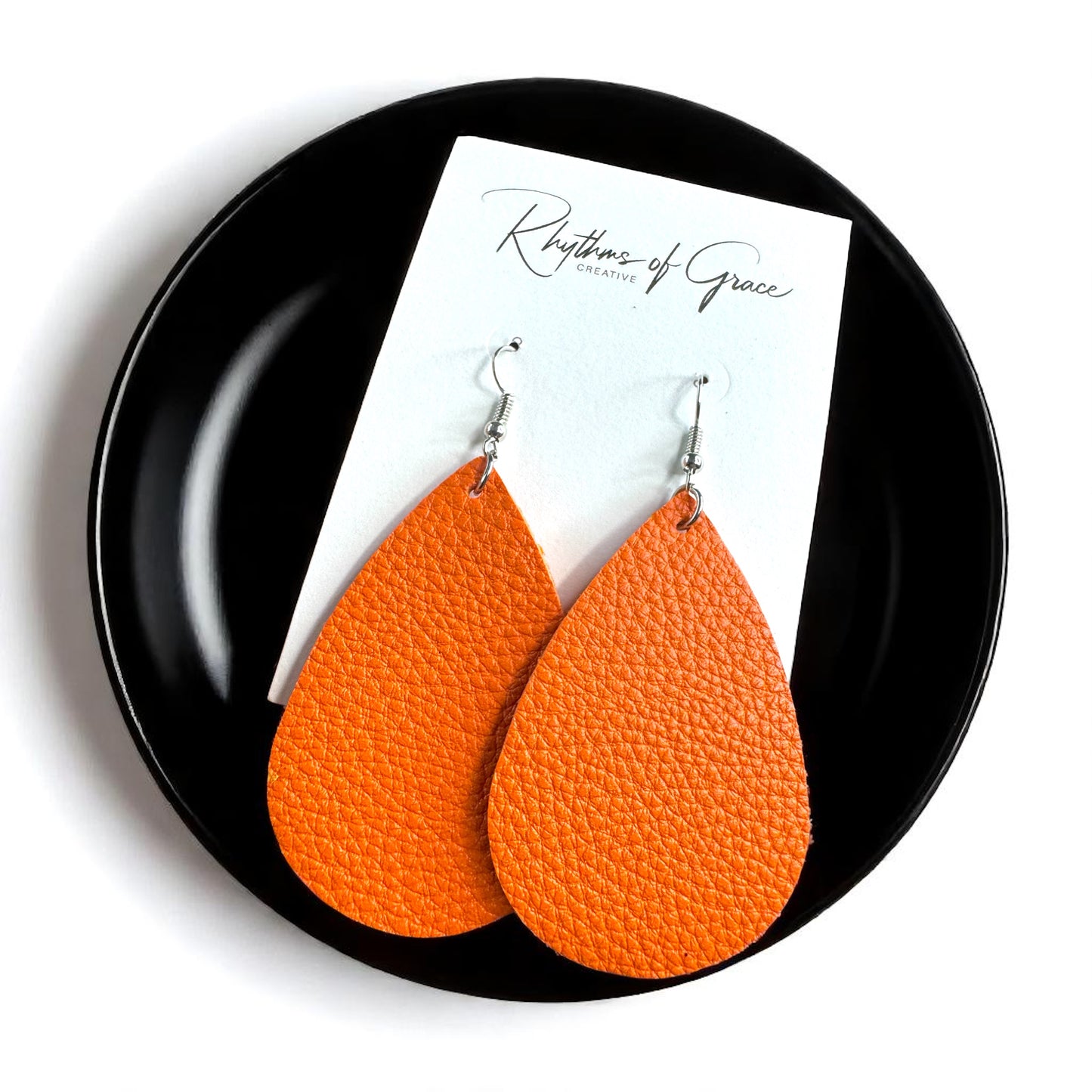 Teardrop Dream Earrings: Colorful Faux Leather Dangles for Every Occasion!
