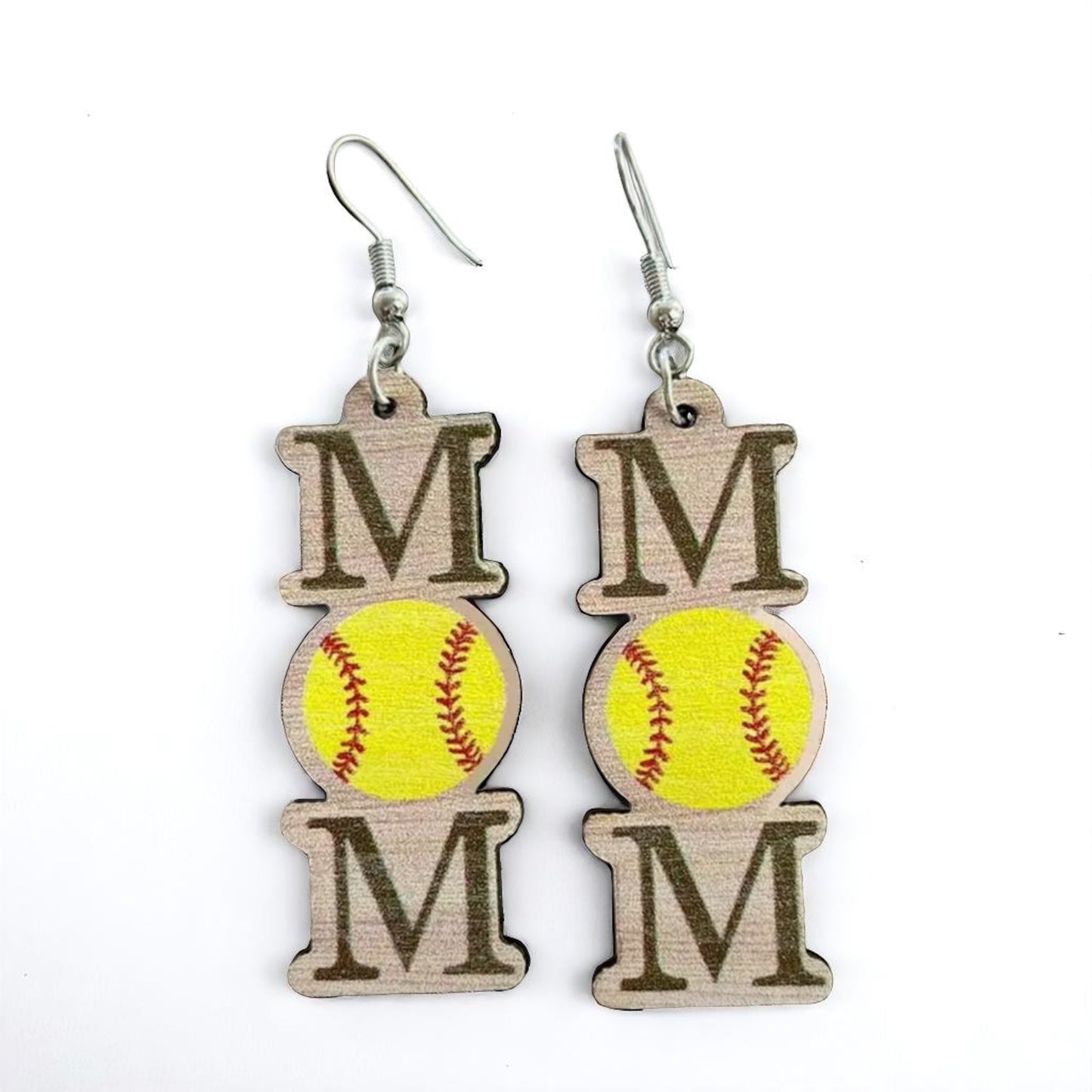 Score Style Points: Fun Sports Mom Dangle Earrings!