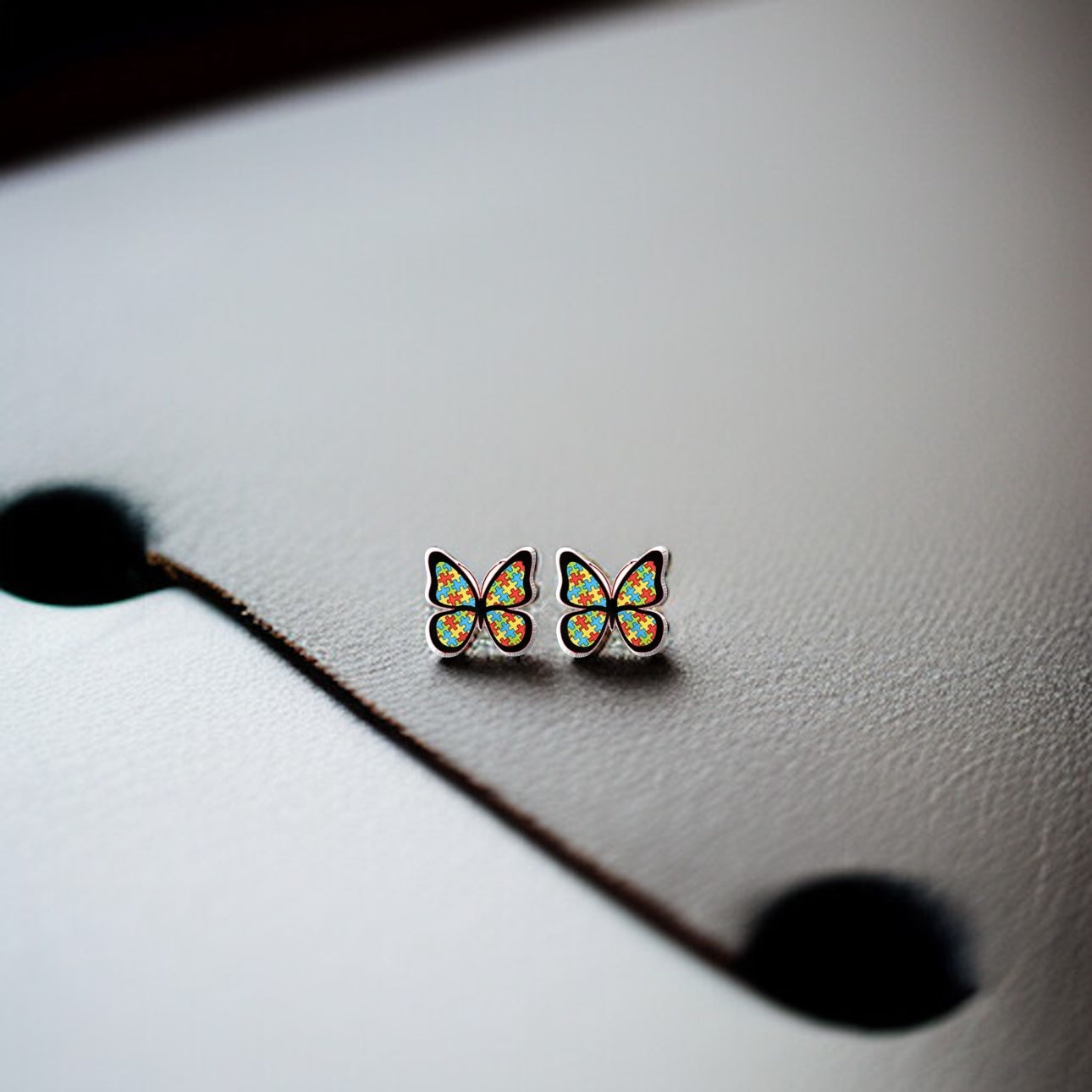 Stand Out for a Cause: Charming Autism Awareness Studs!