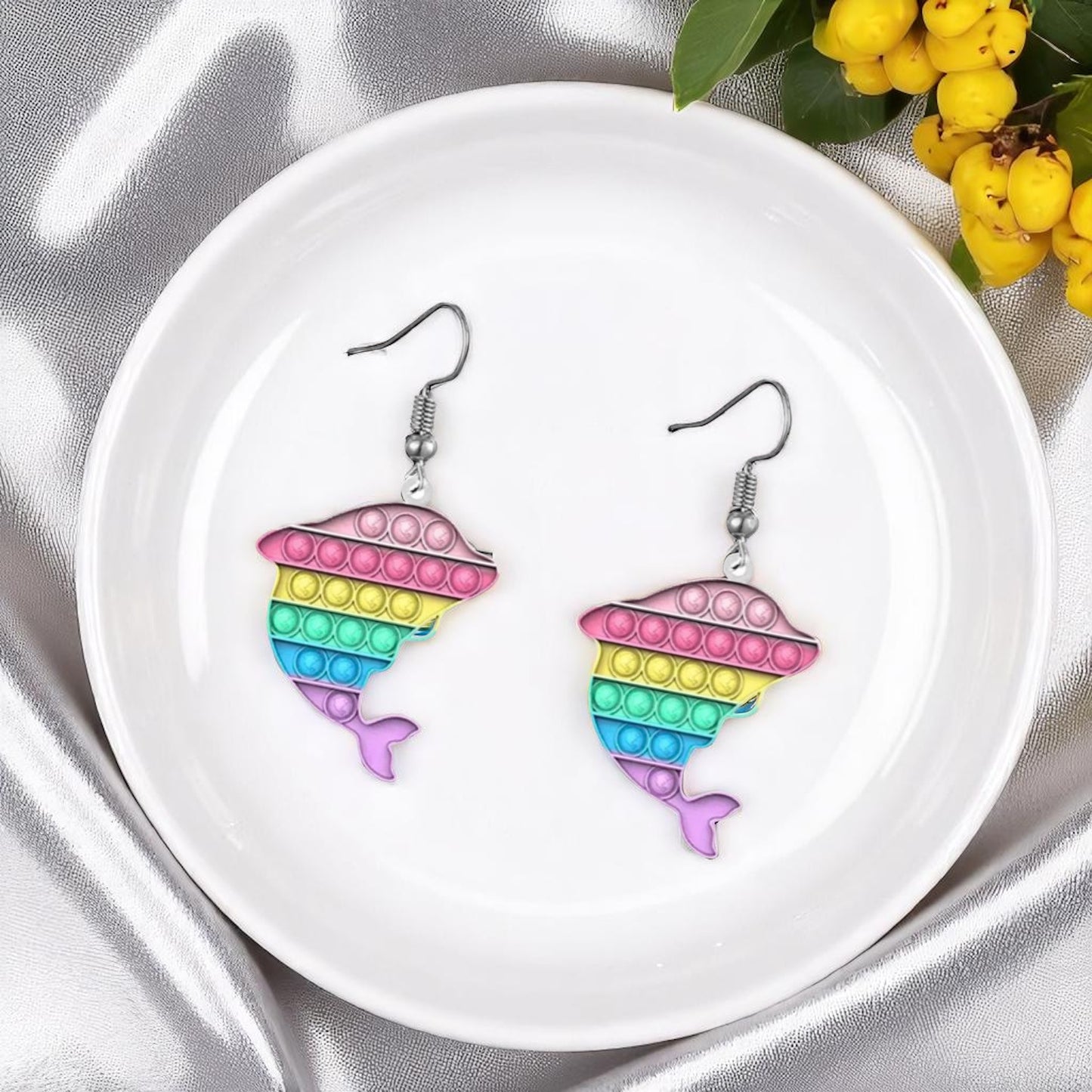 Pop-It Toy Dangle Earrings: A Colorful Twist to Your Style!