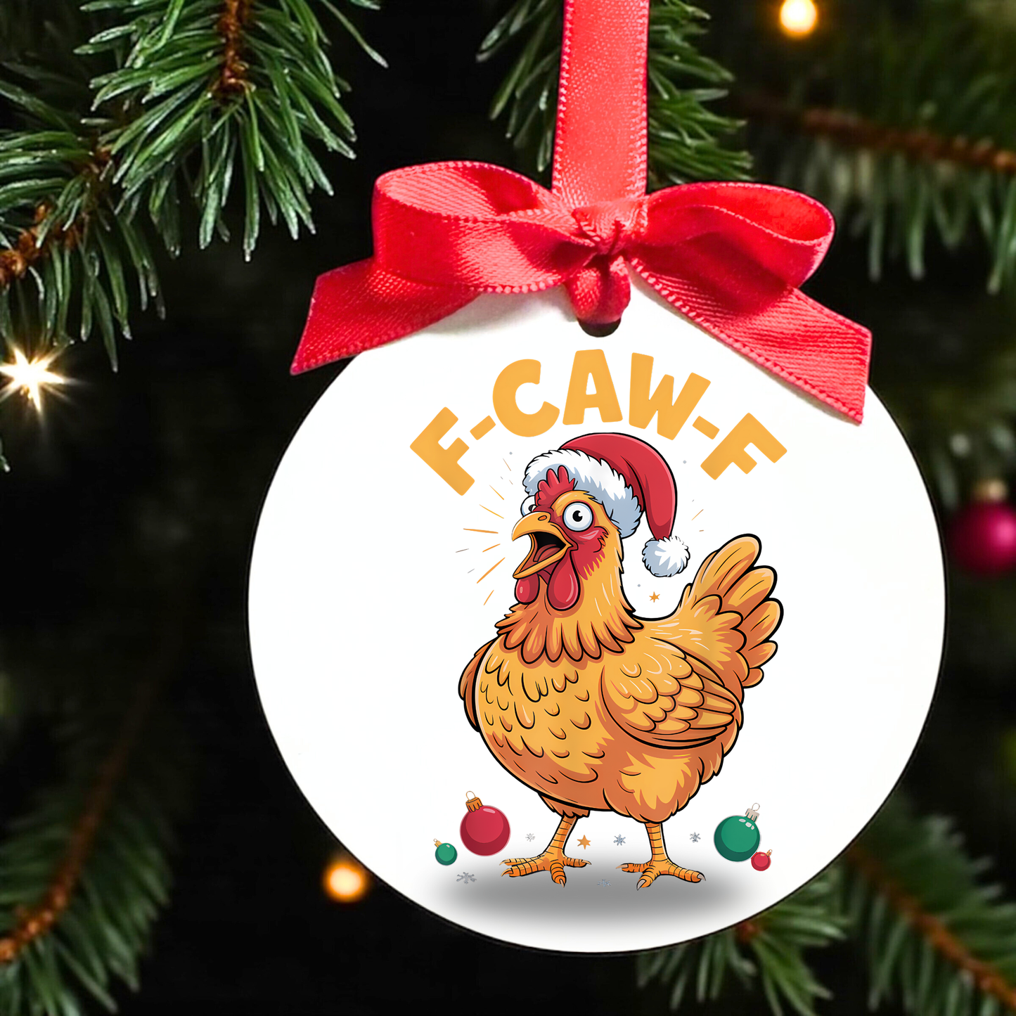 F-CAW-F Frazzled Fowl Ornaments: Cluck Up Your Christmas!