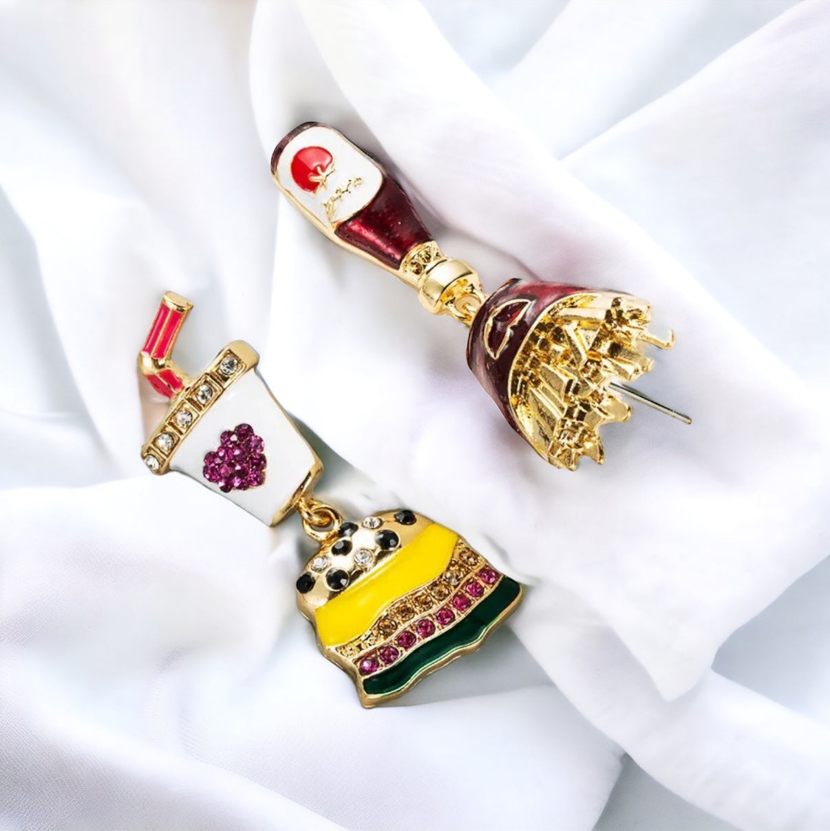 Fast Food Fun: Whimsical Junk Food Earrings for Every Foodie!