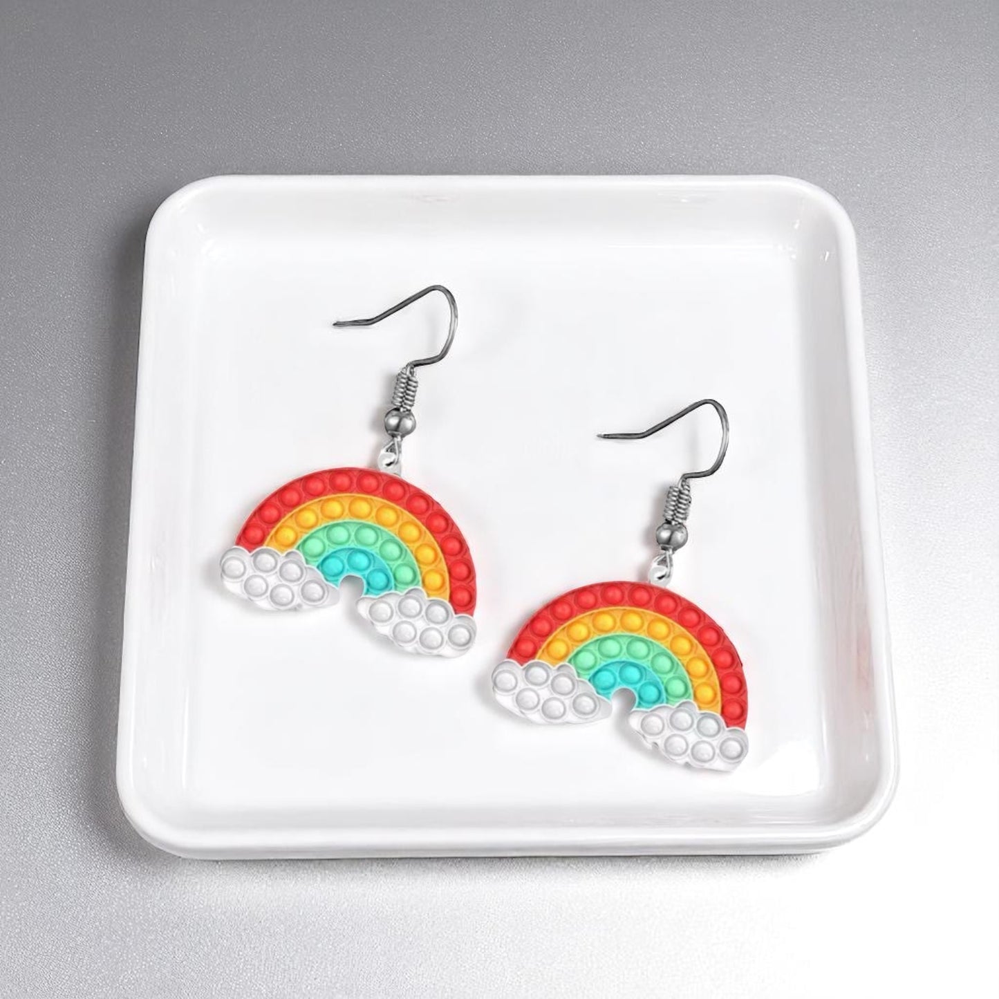 Pop-It Toy Dangle Earrings: A Colorful Twist to Your Style!