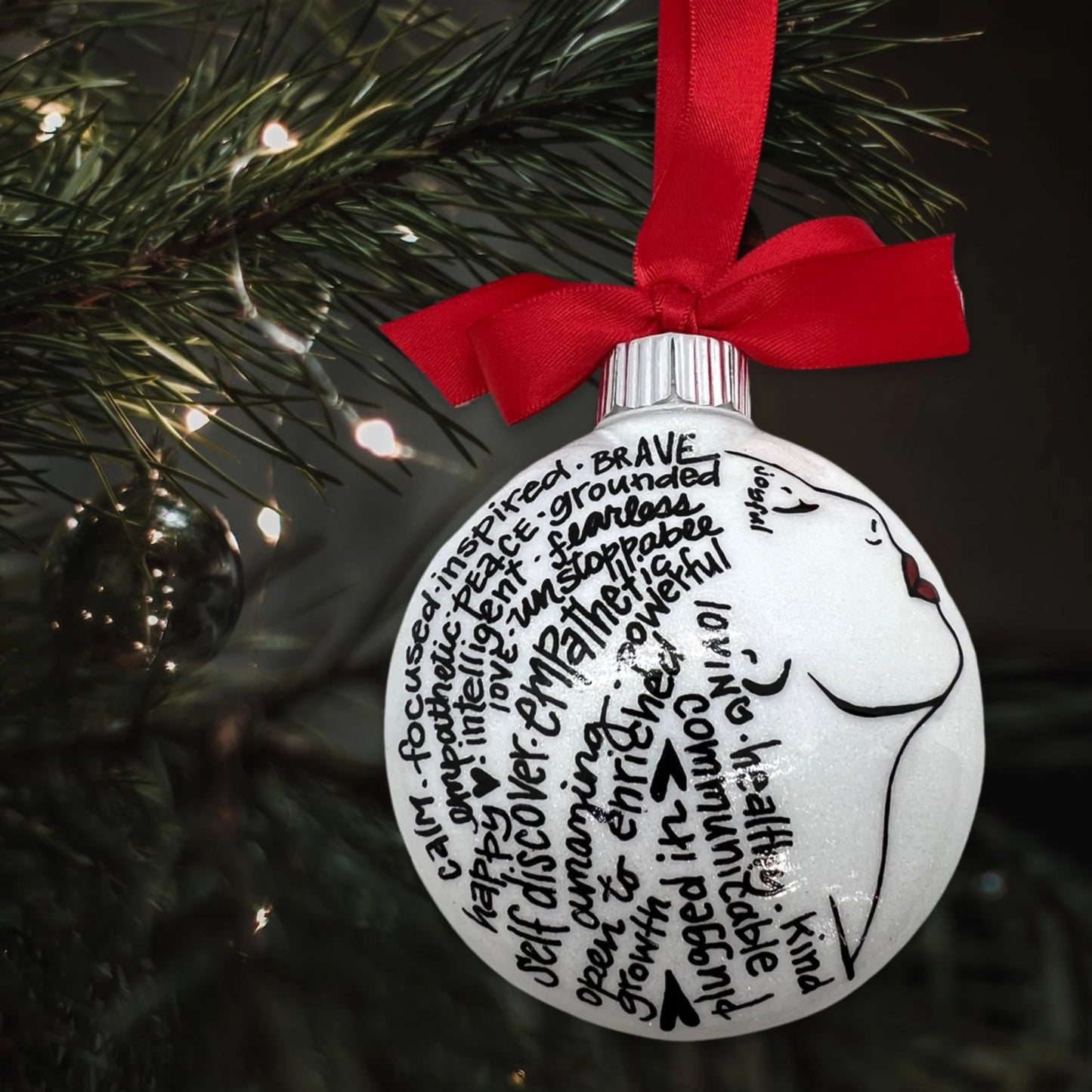 Christmas Ornament: Words of Affirmation – Spread Positivity and Holiday Cheer!