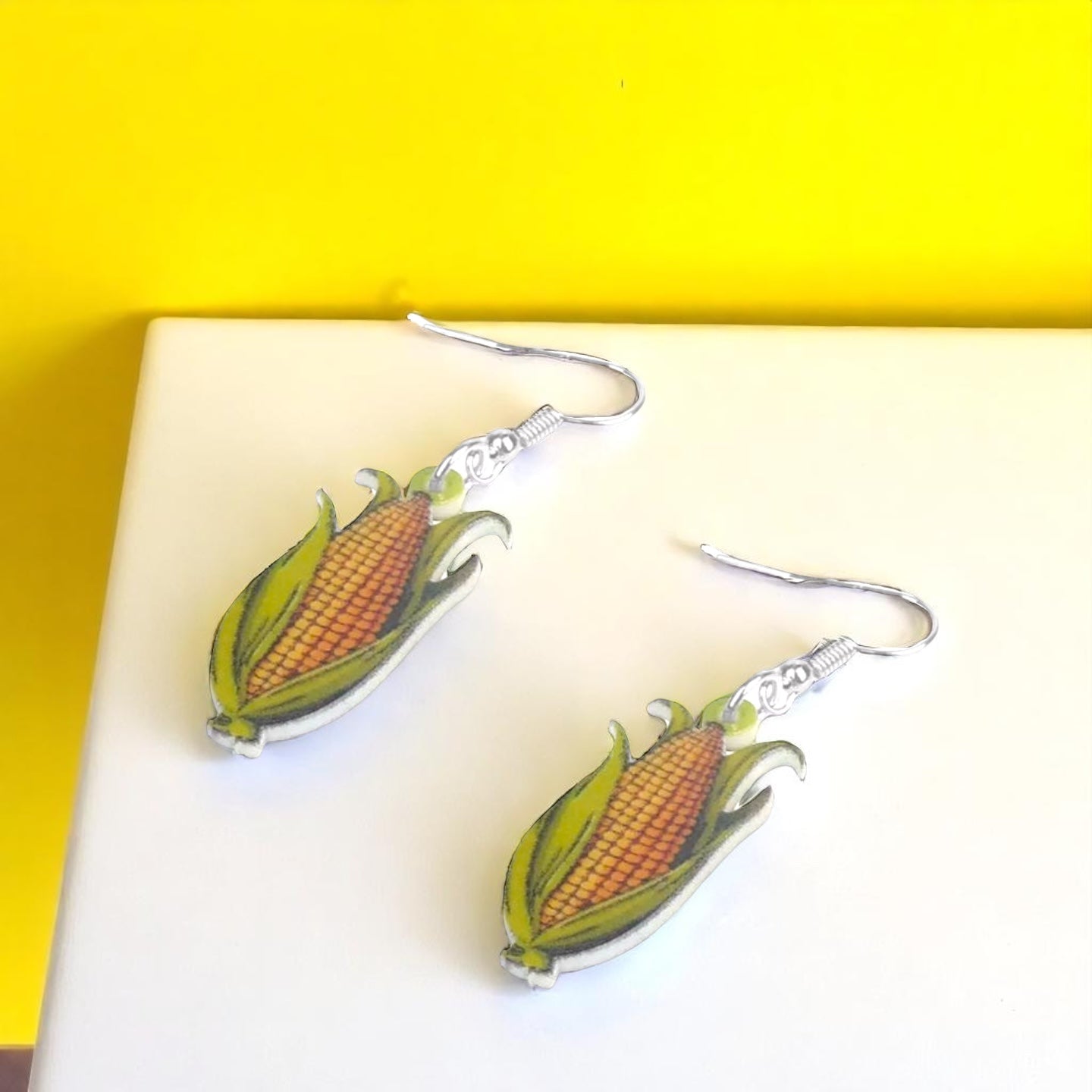Corn on the Cob Dangle Earrings – A-maize Your Style! 🌽