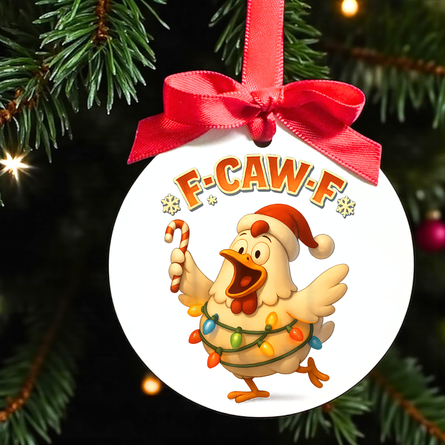 F-CAW-F Frazzled Fowl Ornaments: Cluck Up Your Christmas!