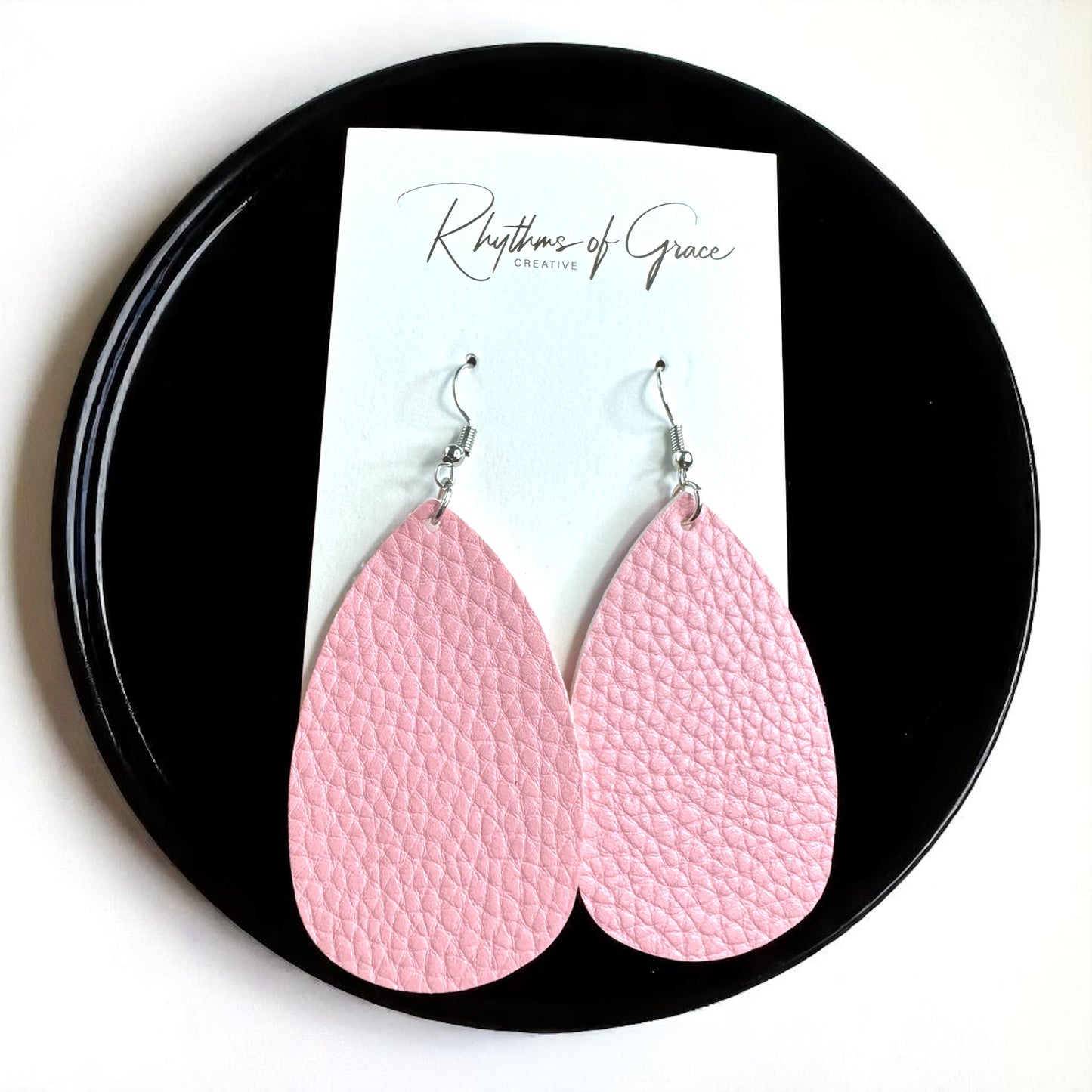 Teardrop Dream Earrings: Colorful Faux Leather Dangles for Every Occasion!