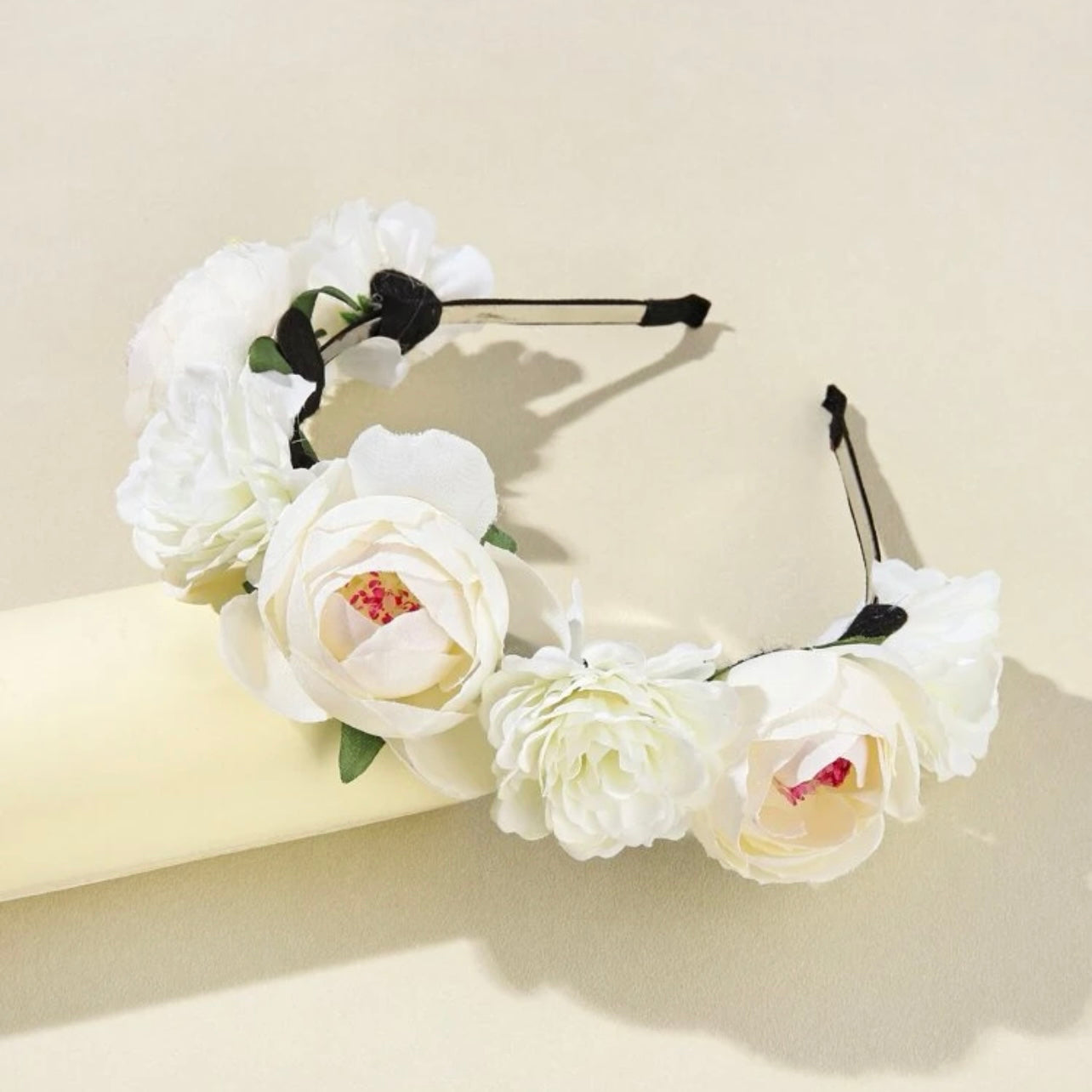 Blooming Beauty: White Flower Headband for the Perfect Boho Chic Look! - Rhythms of Grace Creative