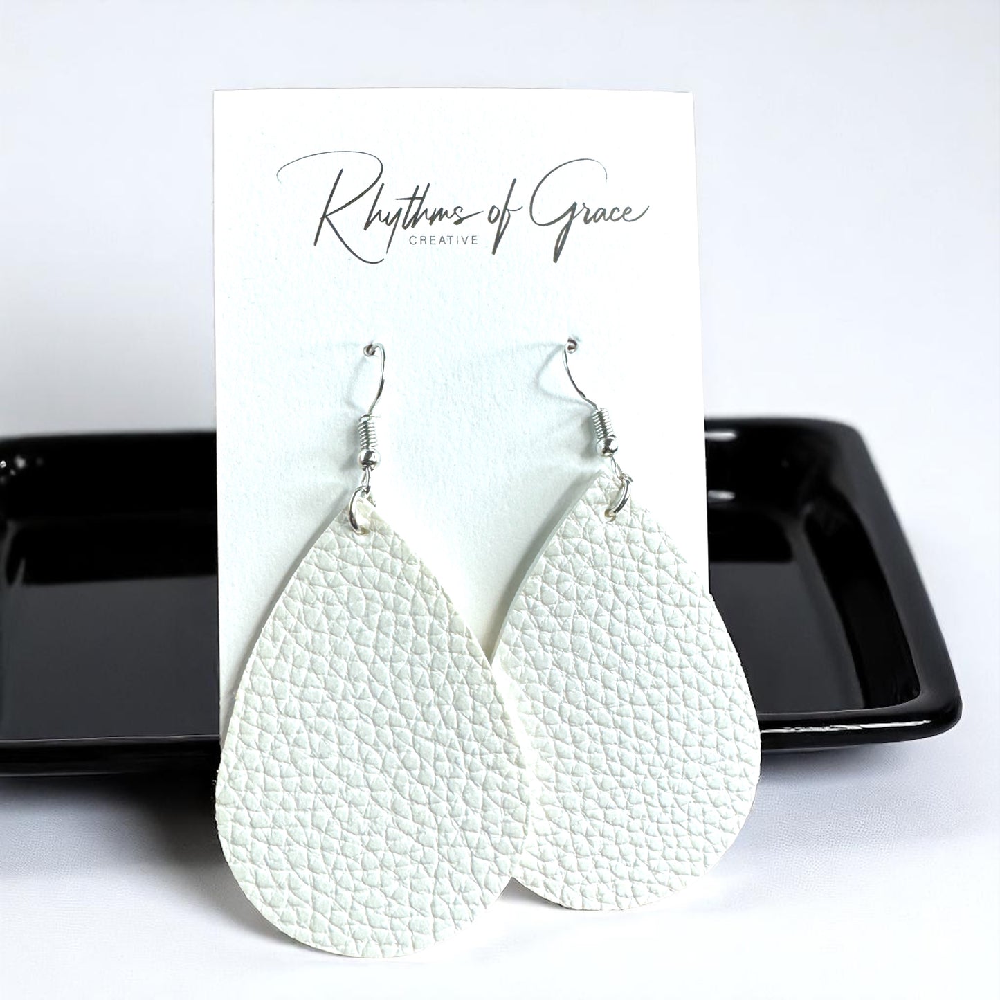 Teardrop Dream Earrings: Colorful Faux Leather Dangles for Every Occasion!