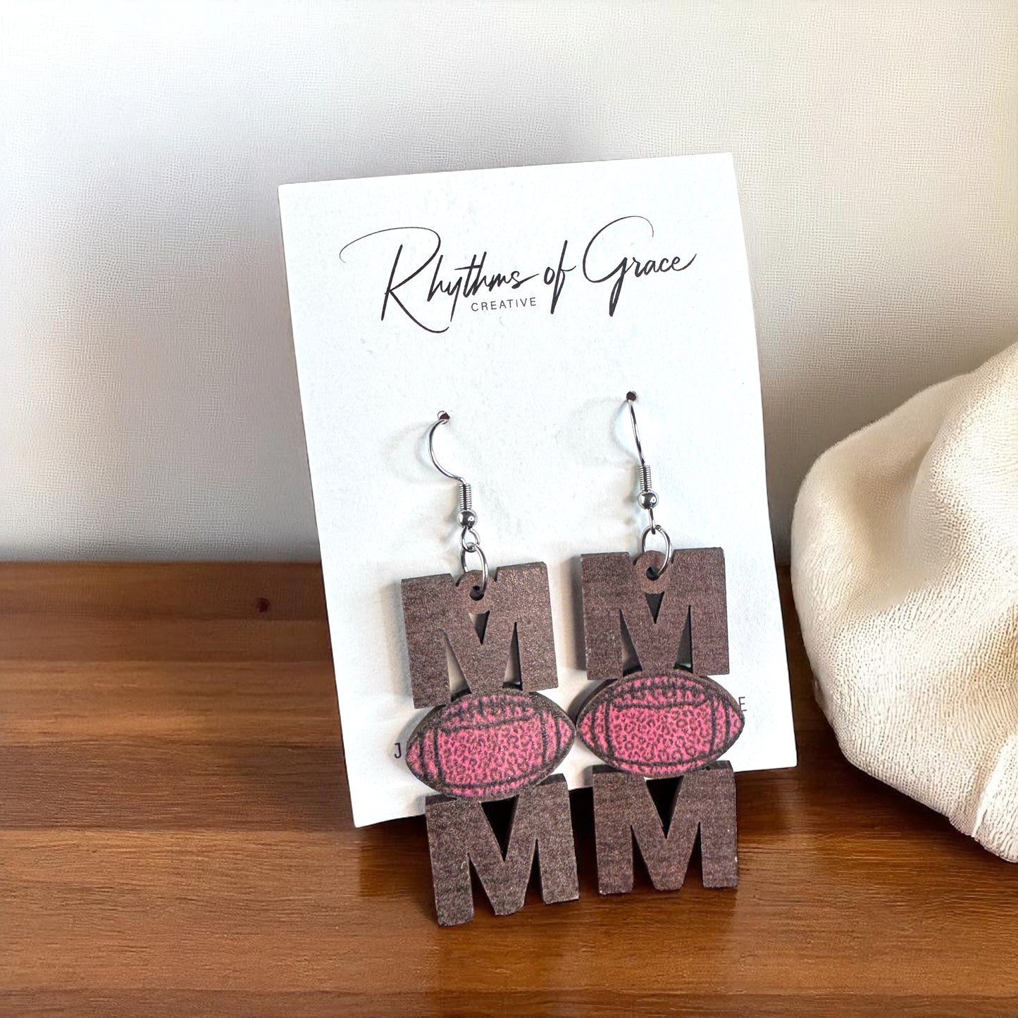 Score Style Points: Fun Sports Mom Dangle Earrings!