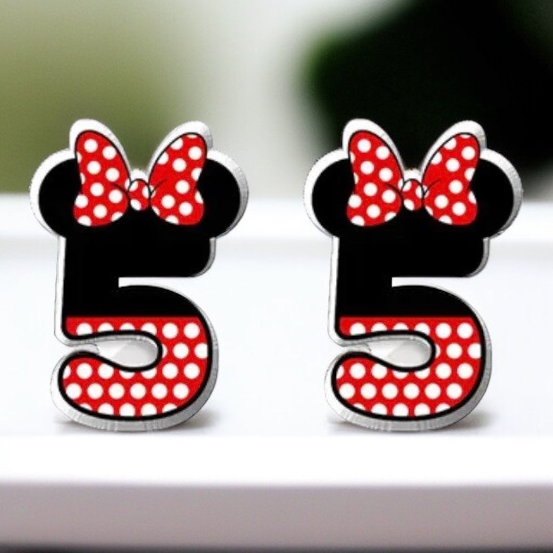 Whimsical Number Stud Earrings: Celebrate Your Age in Style!