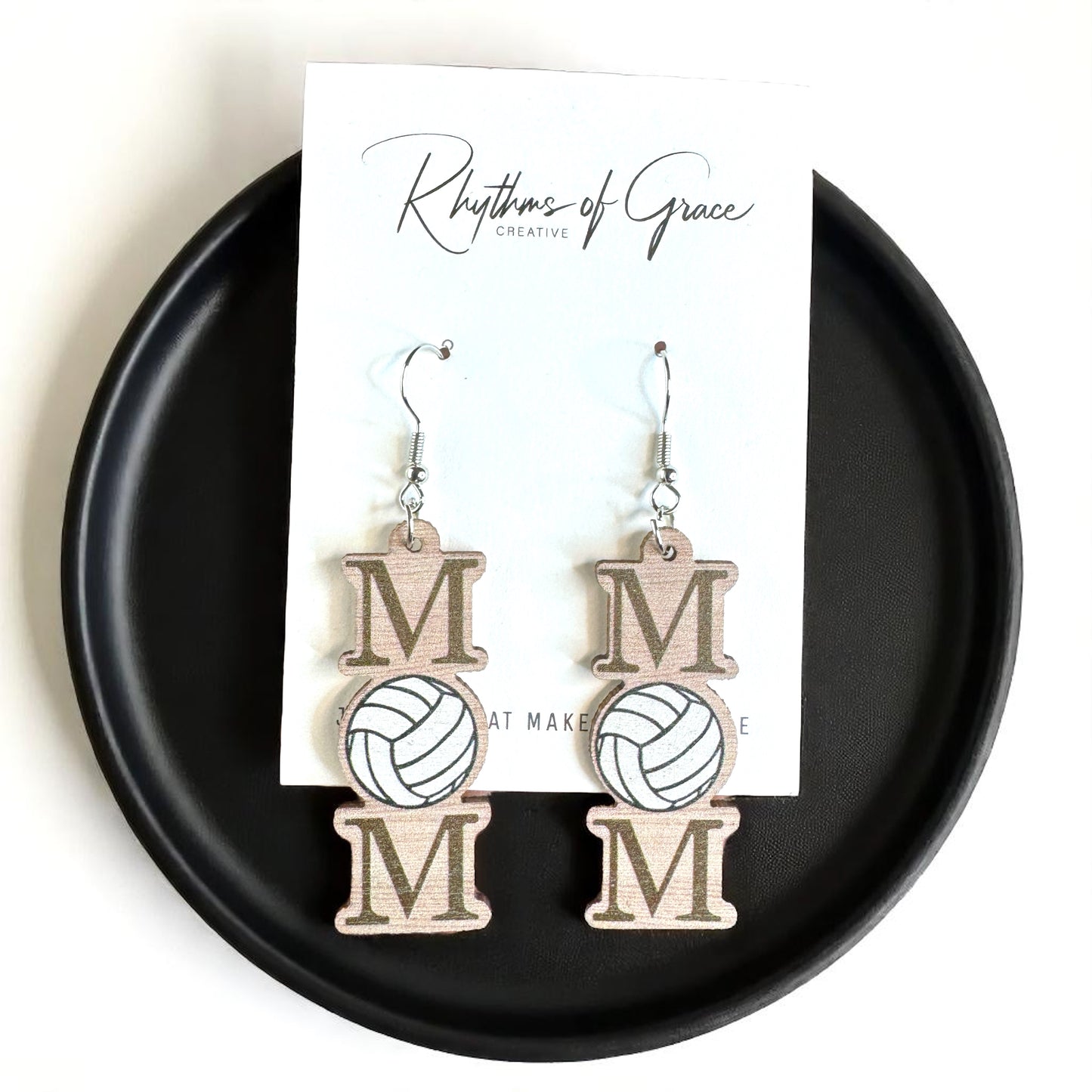 Score Style Points: Fun Sports Mom Dangle Earrings!