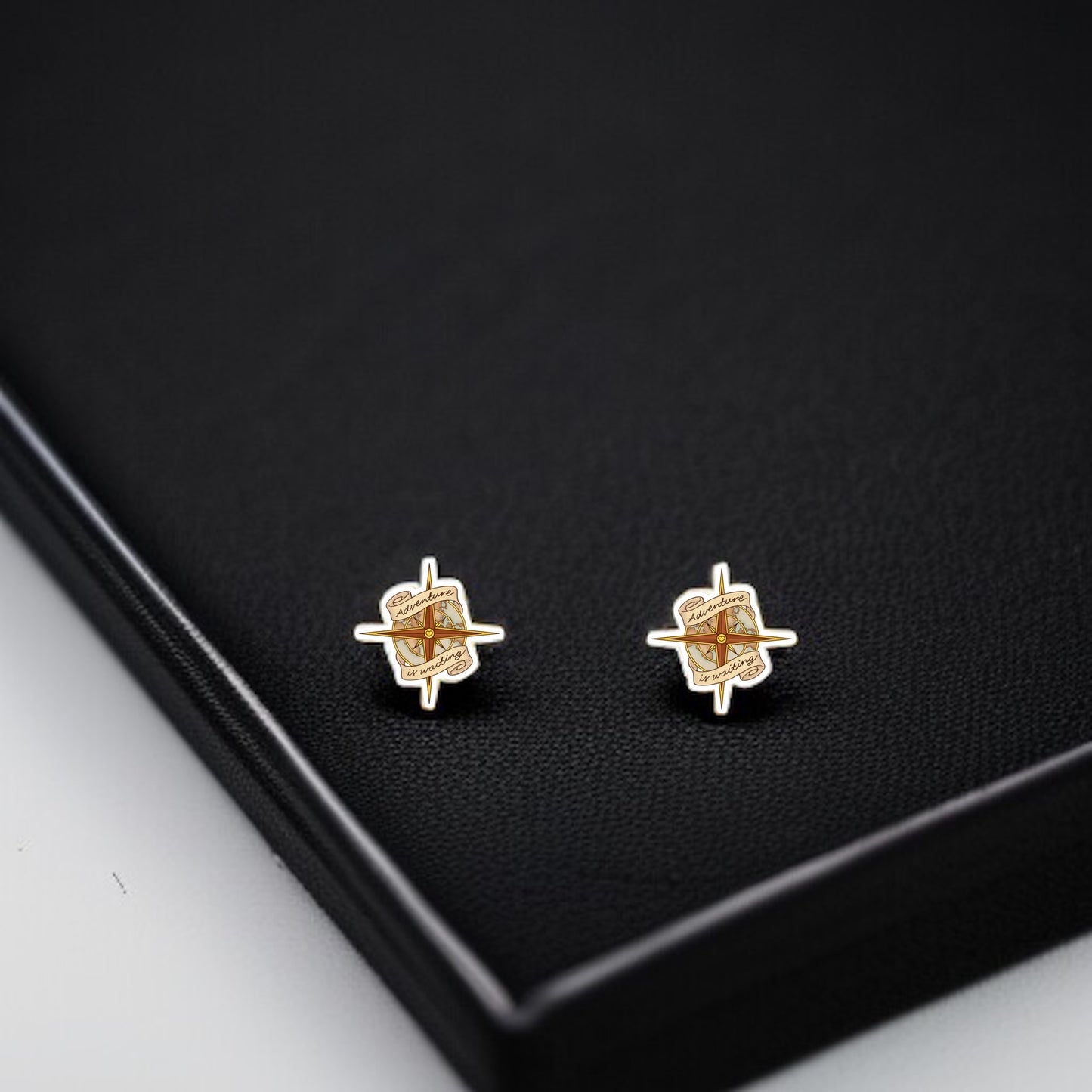 Compass Your Style: Adventure Awaits Stud Earrings!