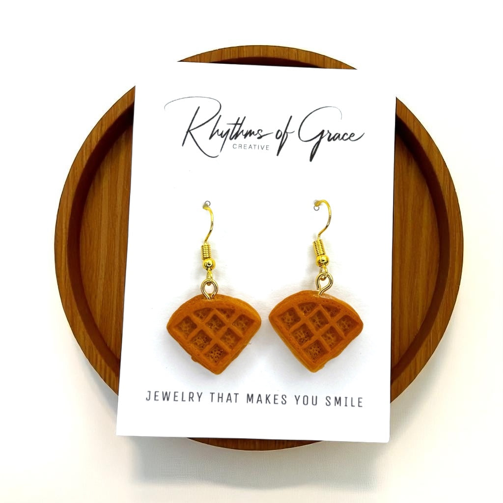 Wake Up Your Wardrobe with Waffle Earrings! 🧇✨
