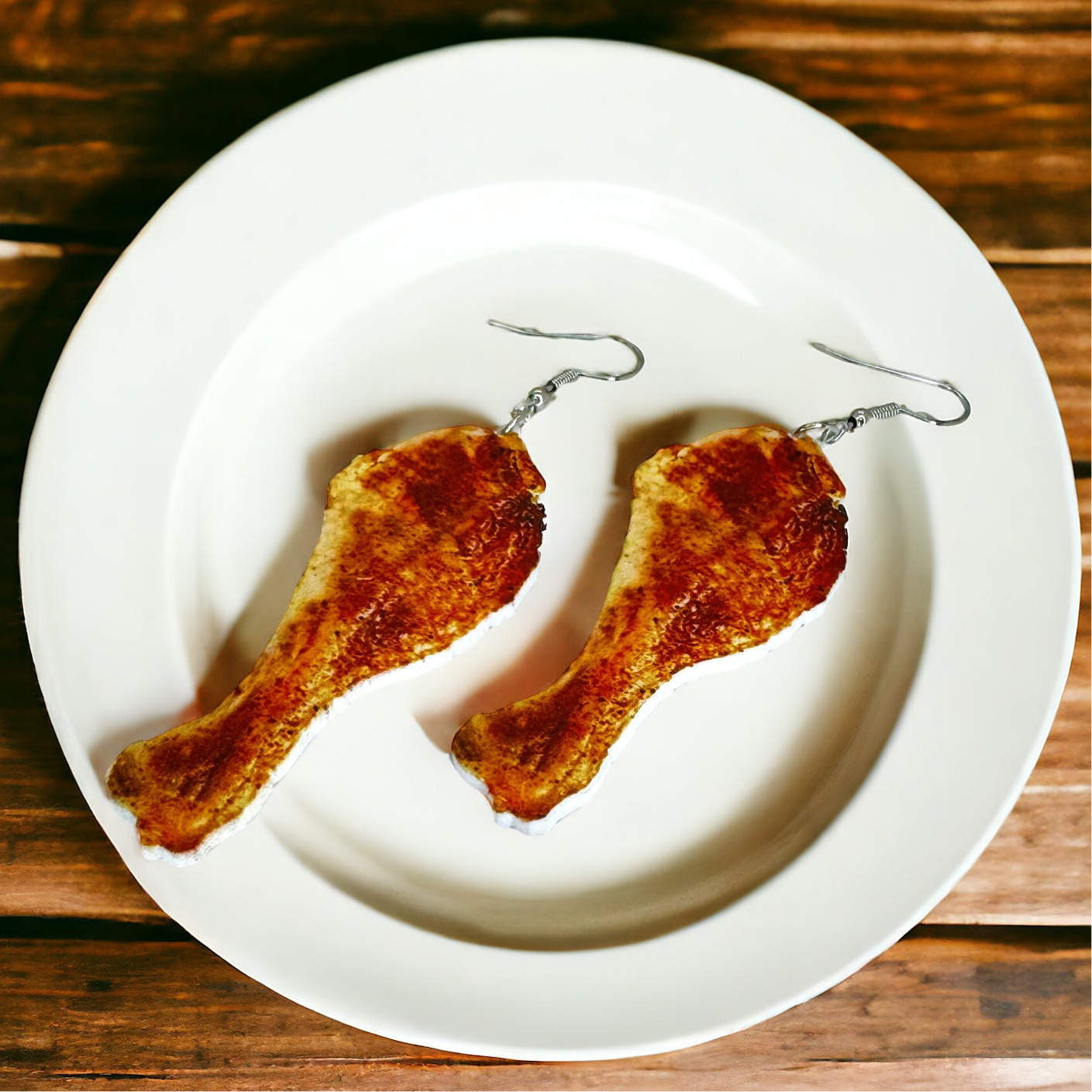 Flamin' Hot Chicken Wings Earrings: Wear Your Flavor! 🍗🔥