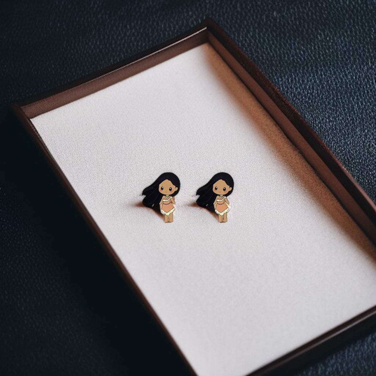 Enchanting Cartoon Princess Stud Earrings - Sparkle Like Royalty! đź‘‘