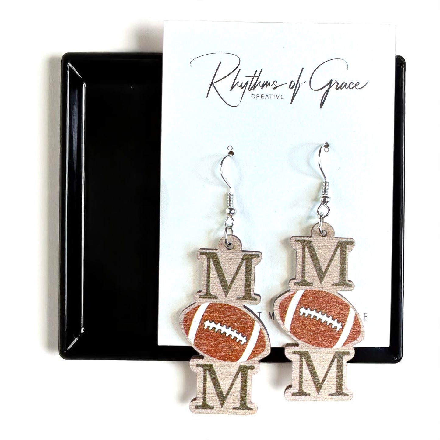Score Style Points: Fun Sports Mom Dangle Earrings!