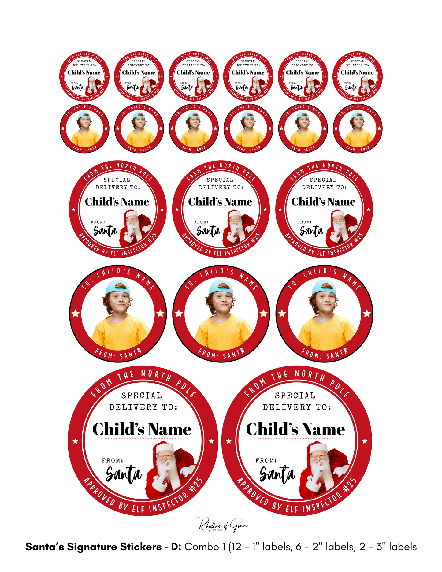 Personalized Santa Gift Tags – Custom North Pole Express Labels, Waterproof Christmas Stickers, Santa’s Workshop & Holiday Name Tags
