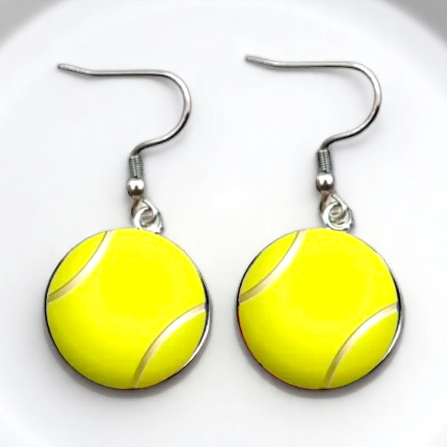 Serve Up Style with Tennis Cabochon Dangle Earrings! 🎾