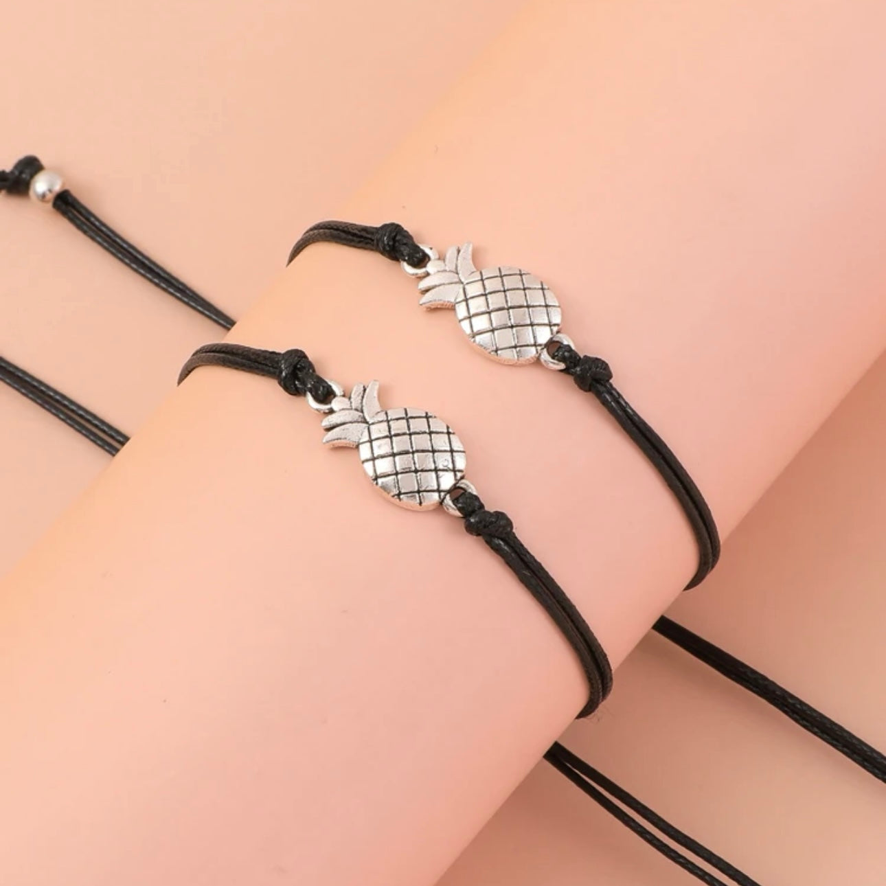 Pineapple Wish Bracelet (Set of 2) - Friendship Magic Awaits! 🍍