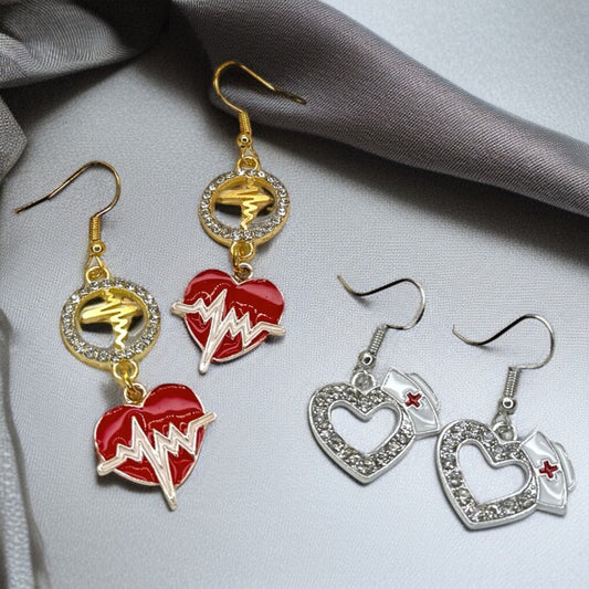Dazzle in the ER: Medical Staff Drop Earrings ✨