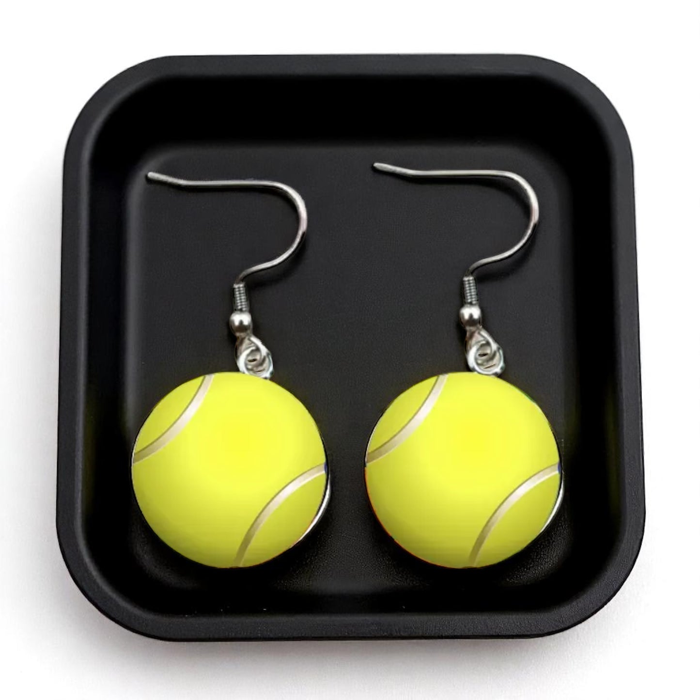 Serve Up Style with Tennis Cabochon Dangle Earrings! 🎾