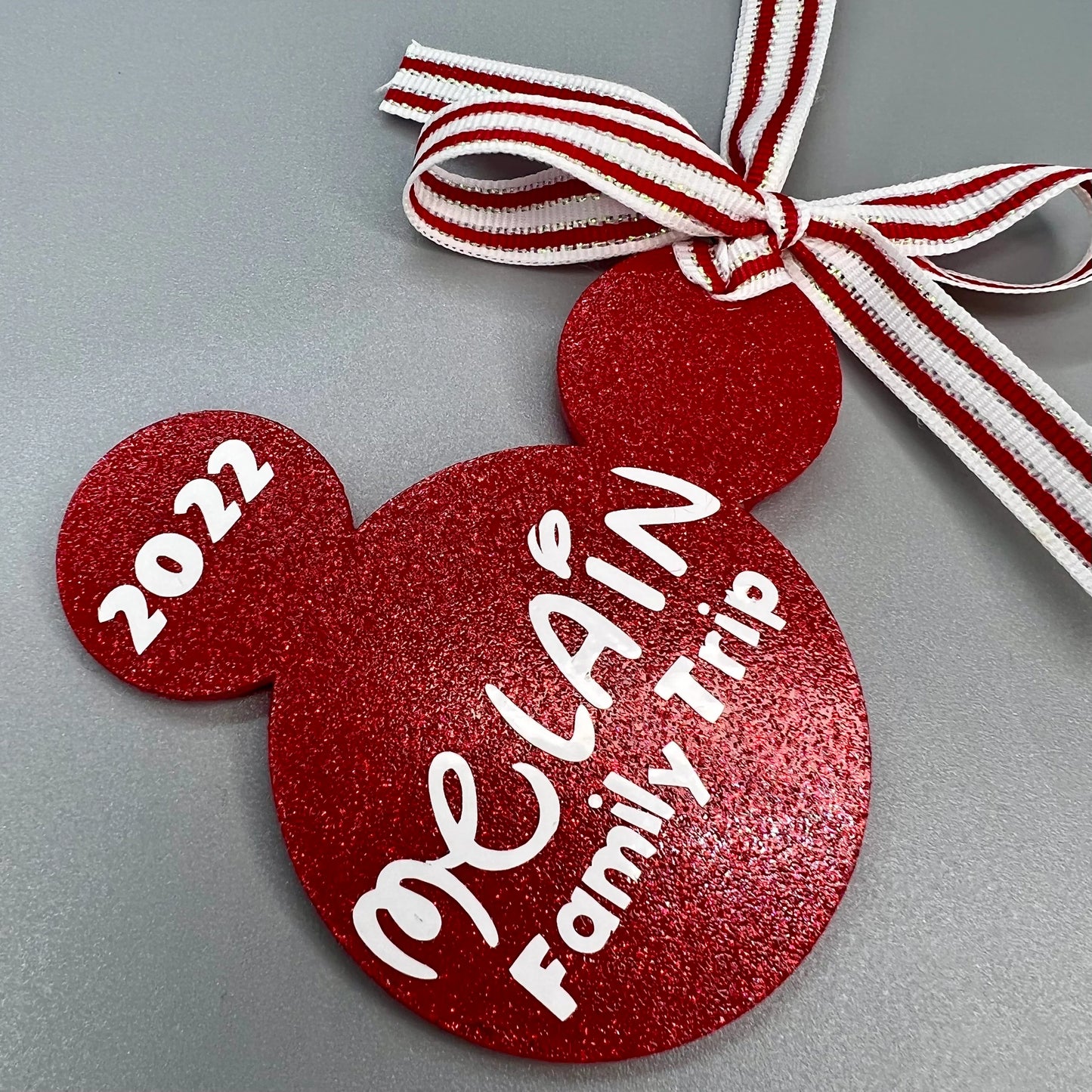 Mouse Ears Ornament | Personalized Family Trip Christmas Keepsake