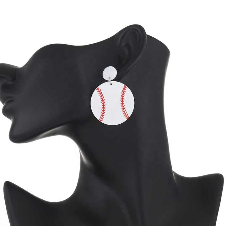 Score Big with Sports-Themed Dangle Earrings!