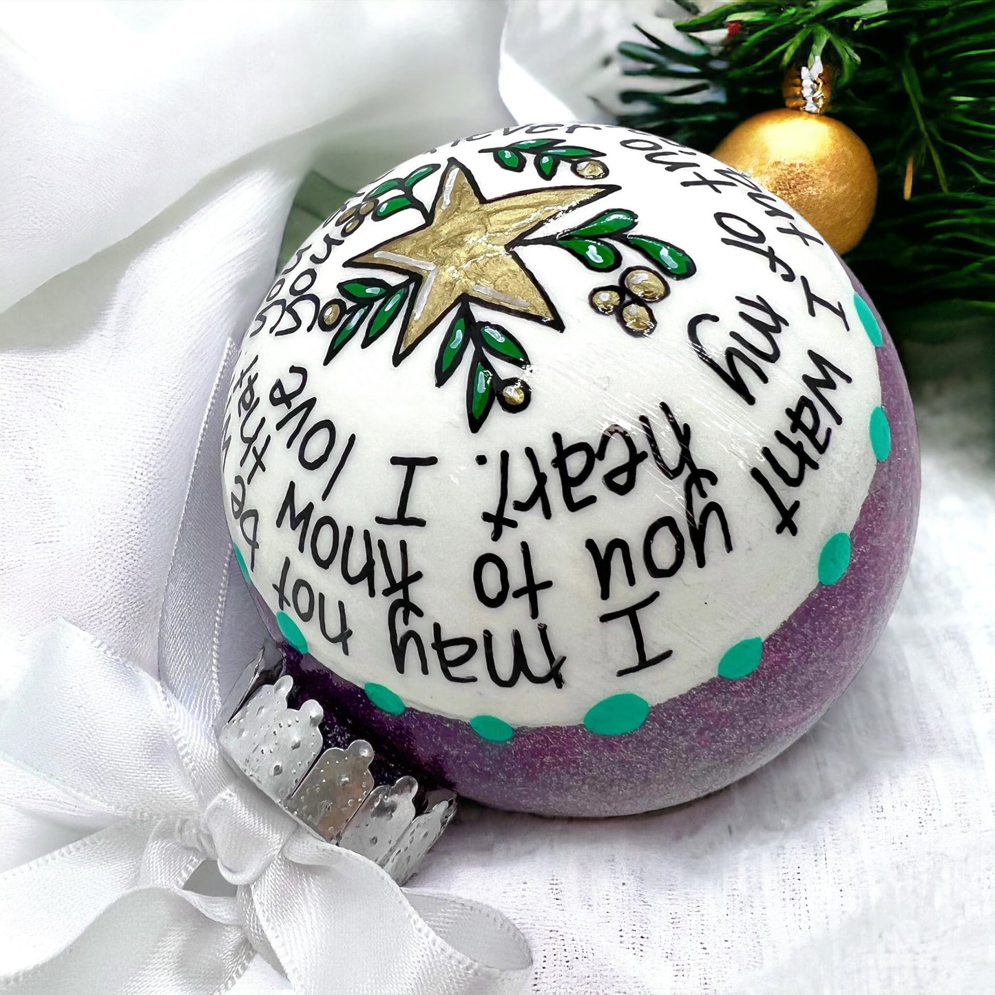 "Always in My Heart" Ornament - Personalized Christmas Keepsake
