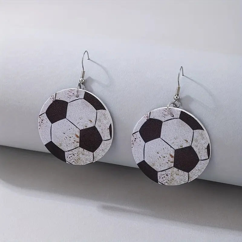 Kick It Up a Notch: Soccer Dangle Earrings!