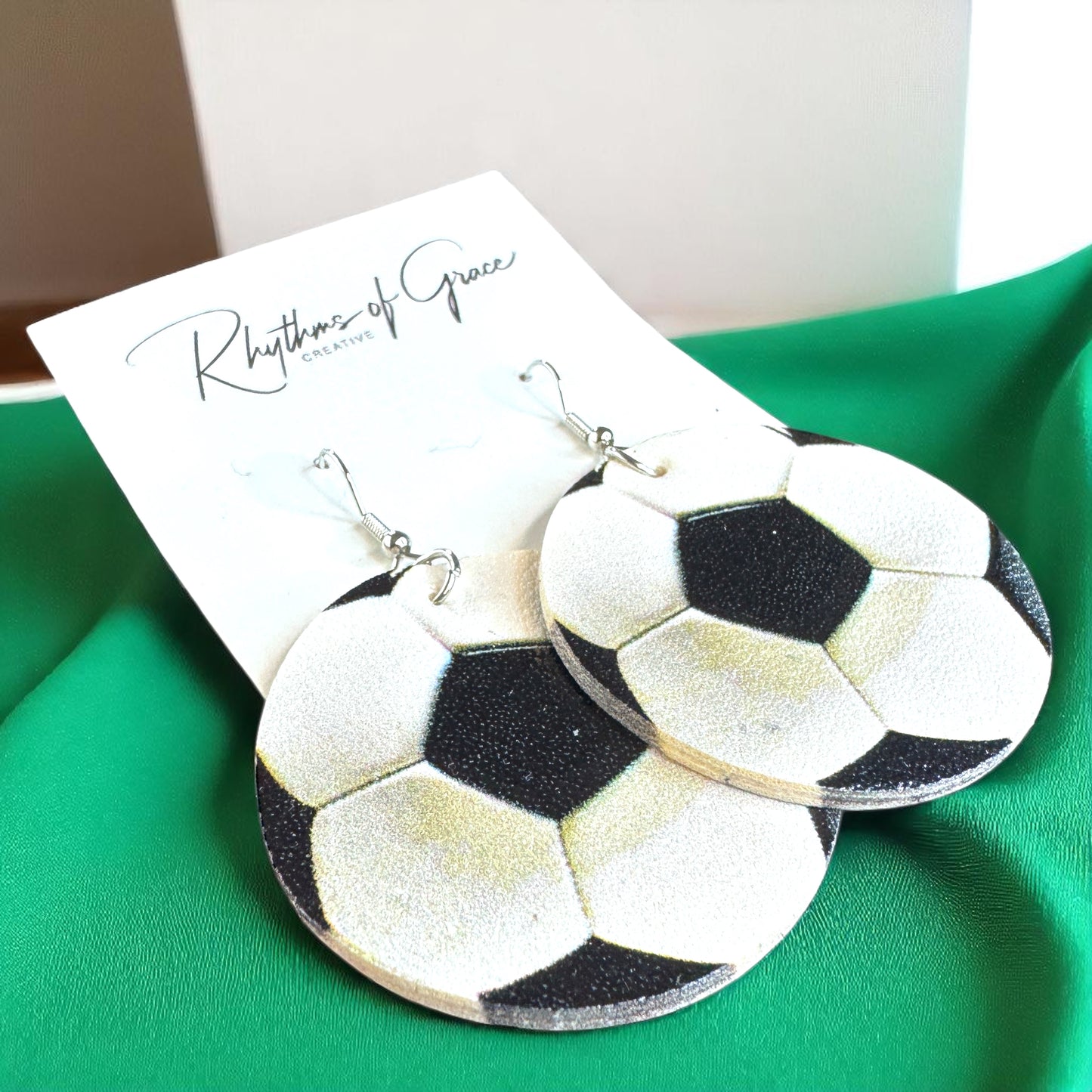 Score Big with Soccer Dangle Earrings! ⚽️