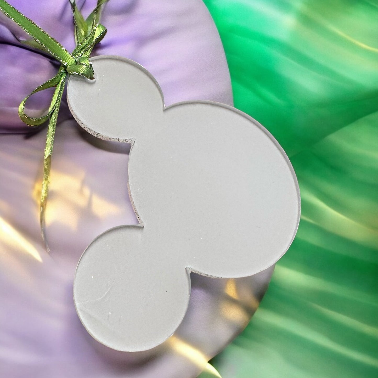 Sparkle & Magic: Custom Mouse Ears Ornament for Your Mardi Gras Adventure!
