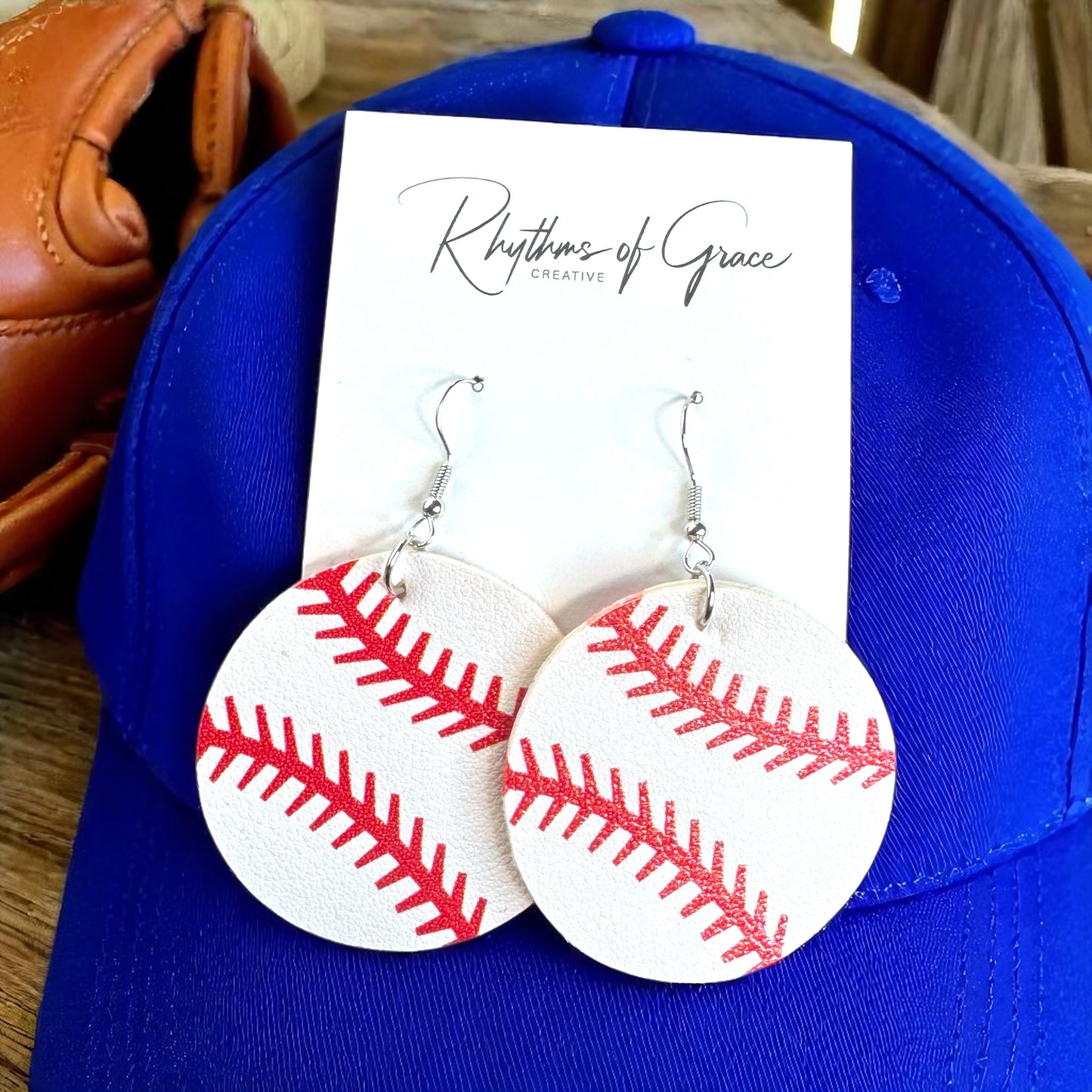 Step Up to the Style Plate with Baseball Dangle Earrings! ⚾️