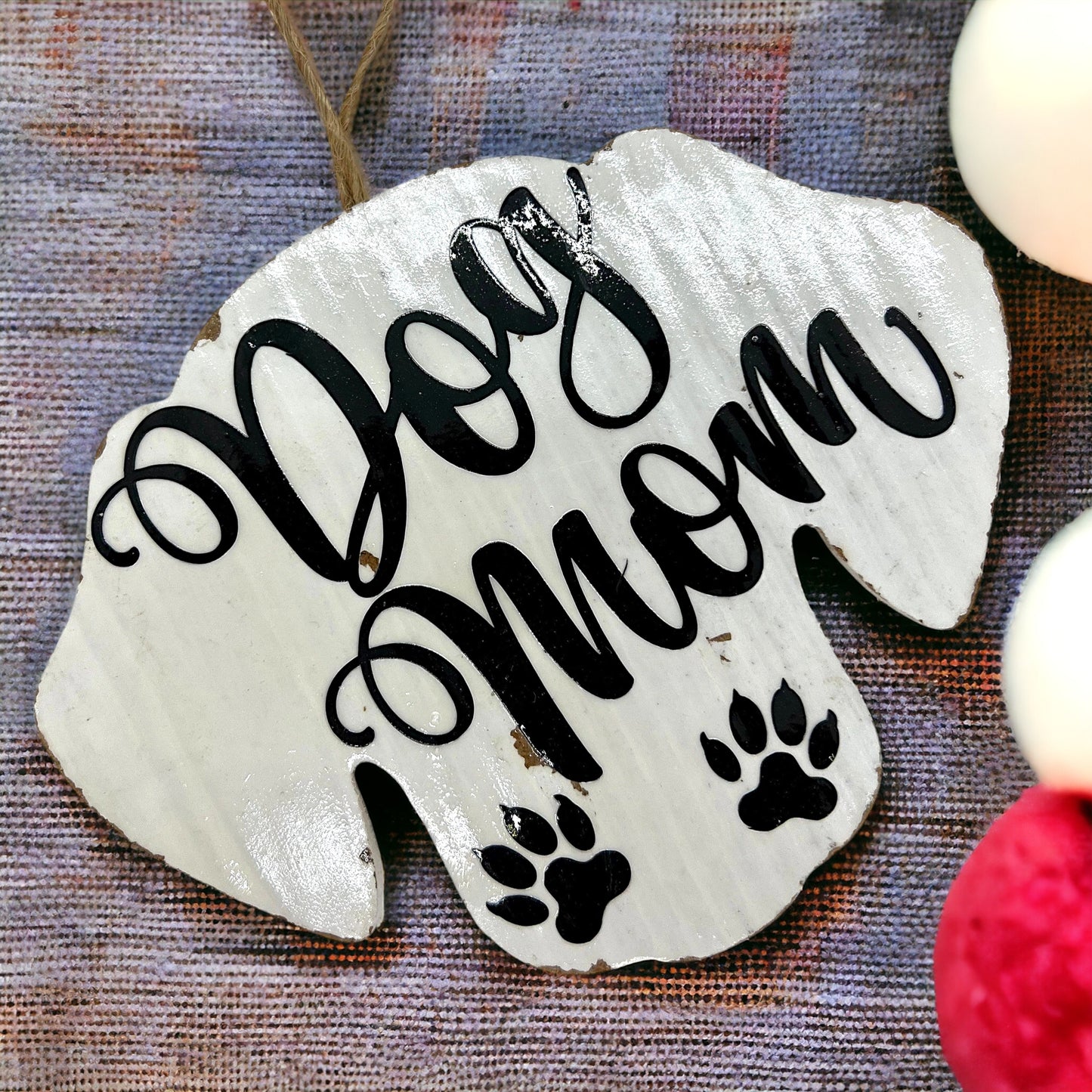 Pawsitively Perfect: Personalized Dog Mom Ornament 🌟 - Rhythms of Grace Creative